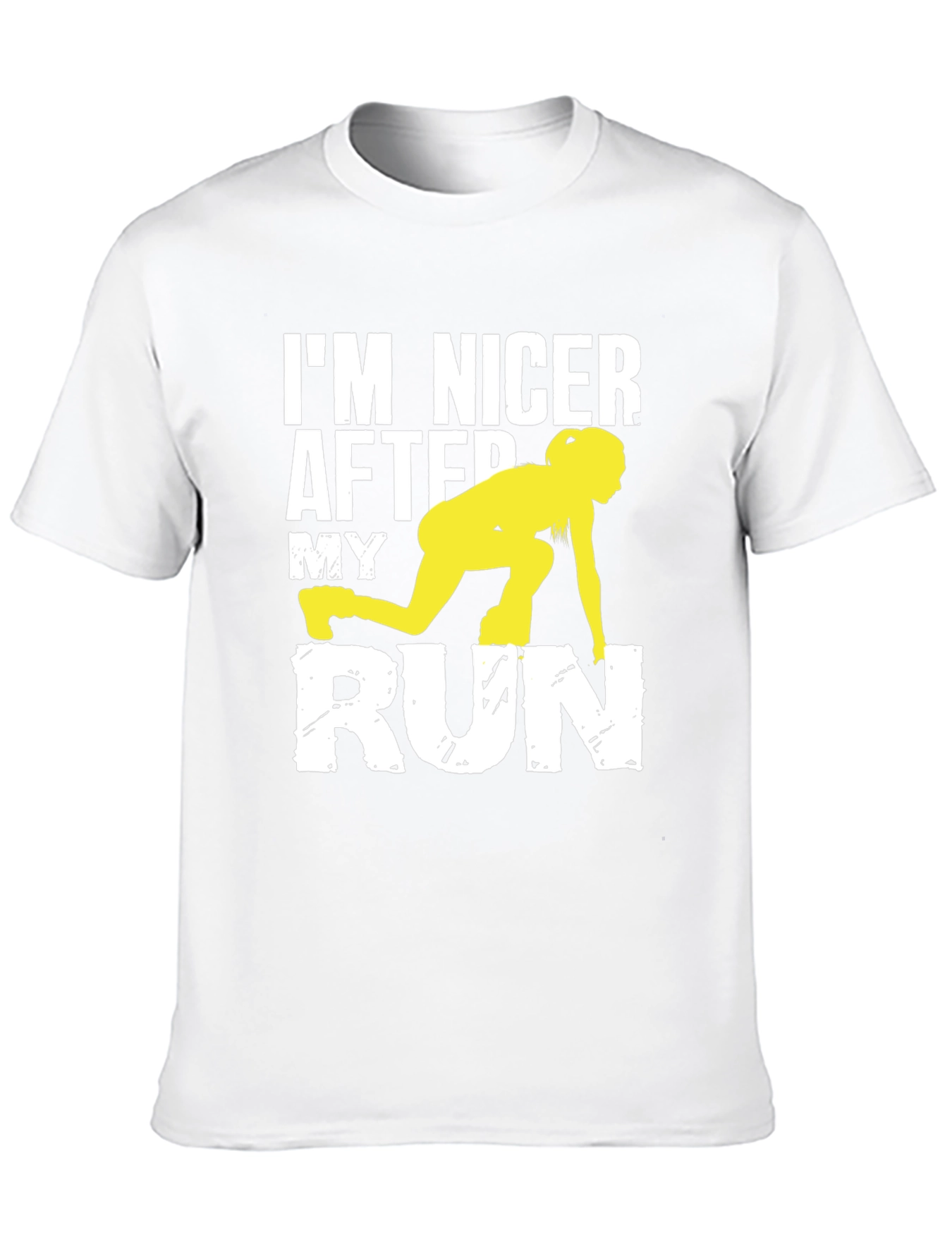 Black Funny Running T-Shirt: I'm Nicer After My Run view 10