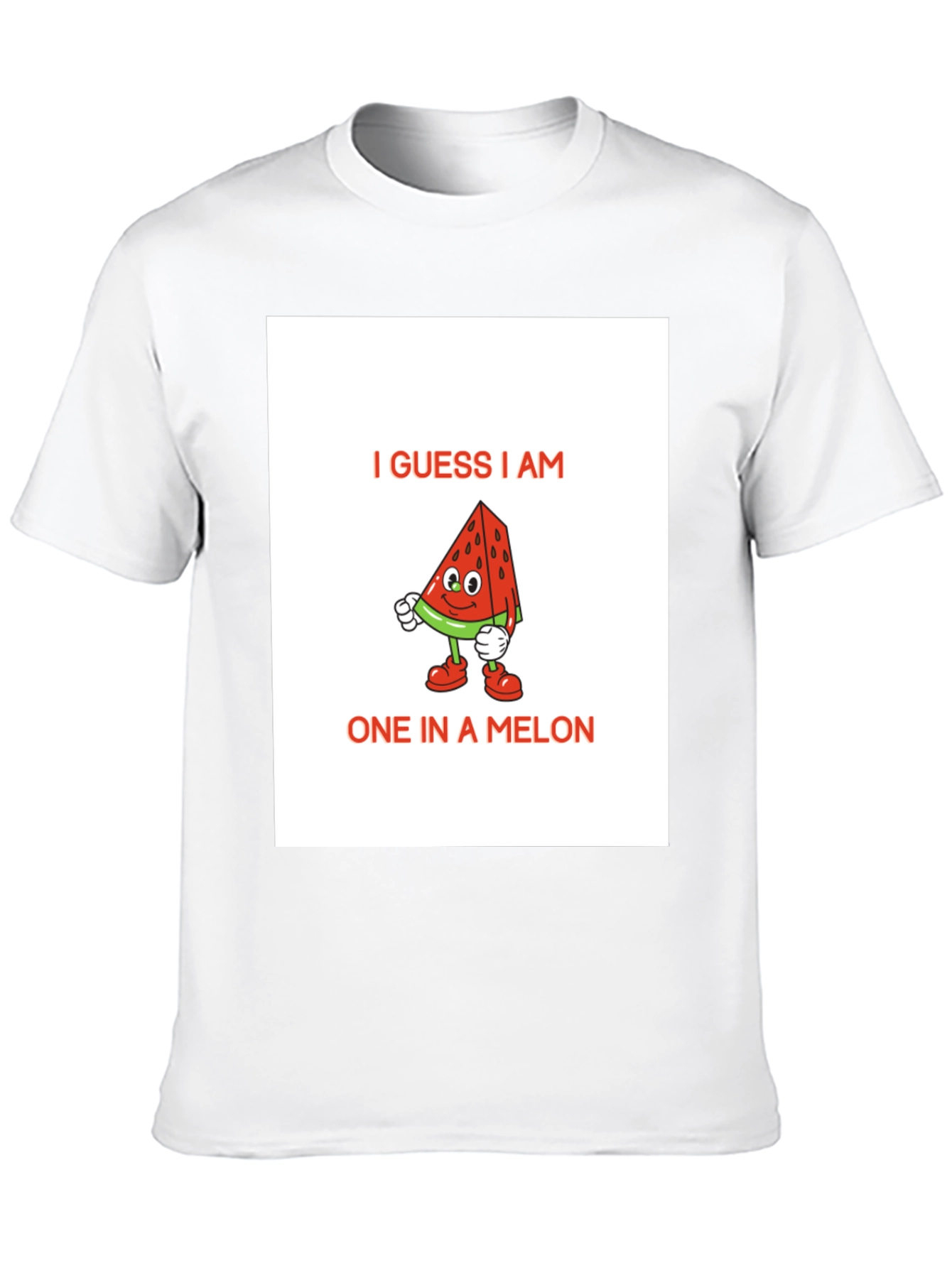 Black One in a Melon Graphic T-Shirt - Novelty Fruit Tee view 10