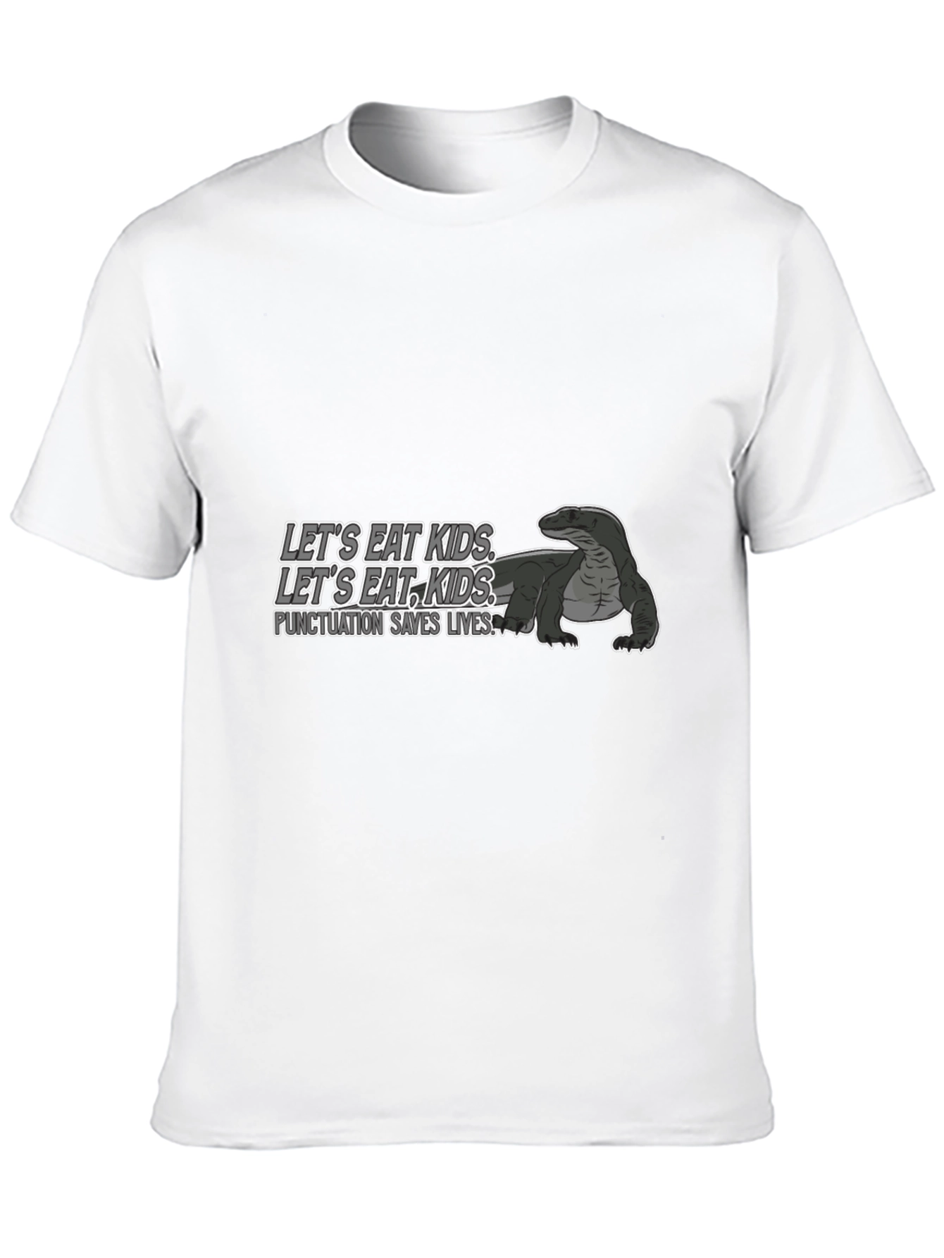 Black Punctuation Saves Lives T-Shirt view 10
