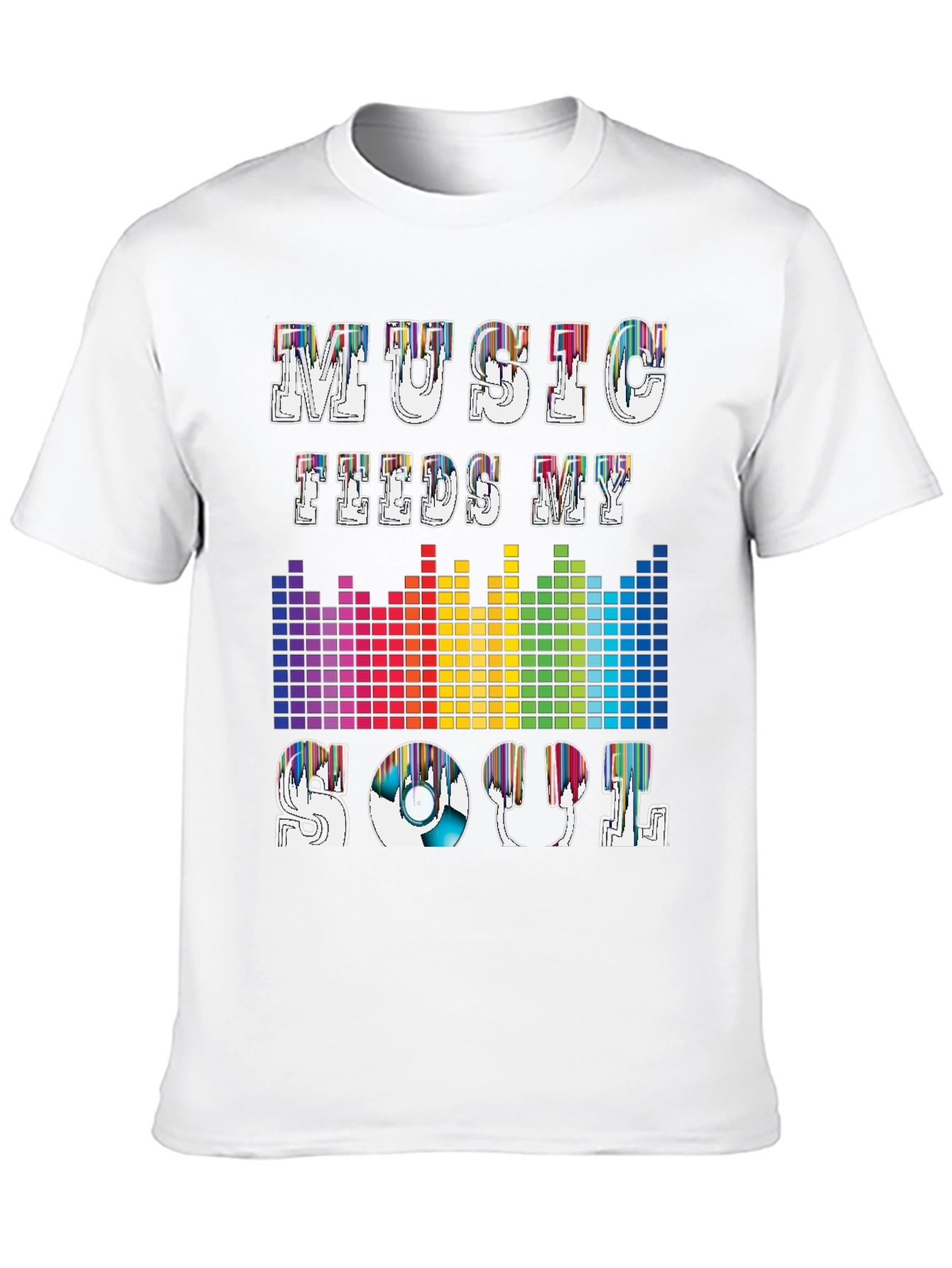 Black Music Feeds My Soul Graphic T-Shirt view 10