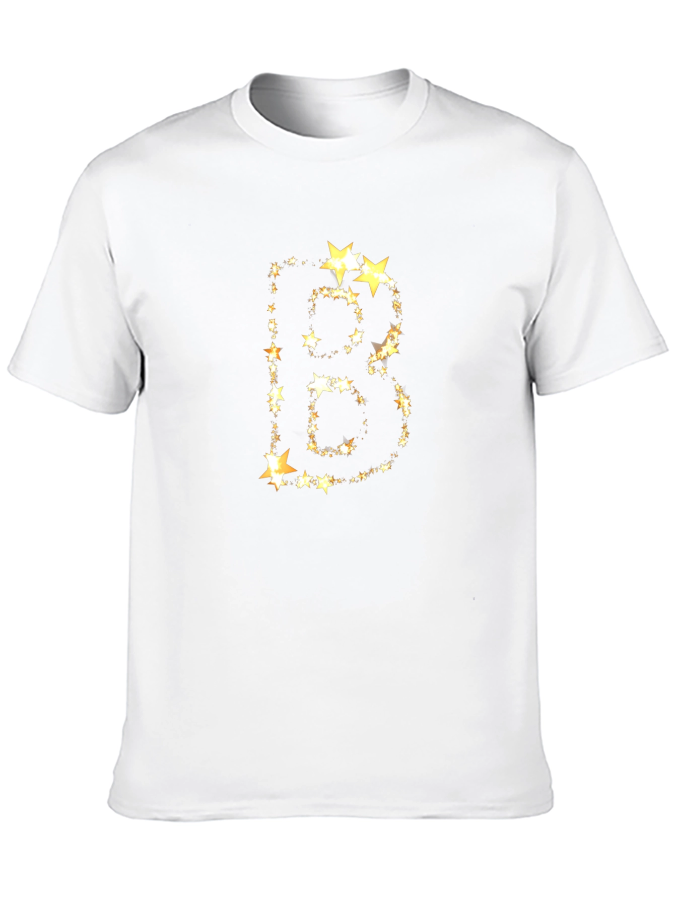 Black Starry Letter B Graphic Tee - Black view 10