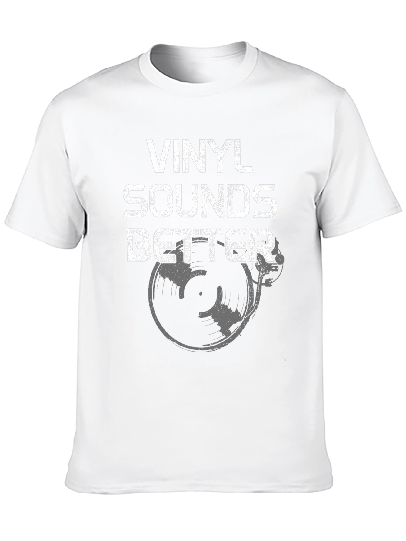 Black Vinyl Sounds Better Graphic T-Shirt - Music Lover Tee view 10