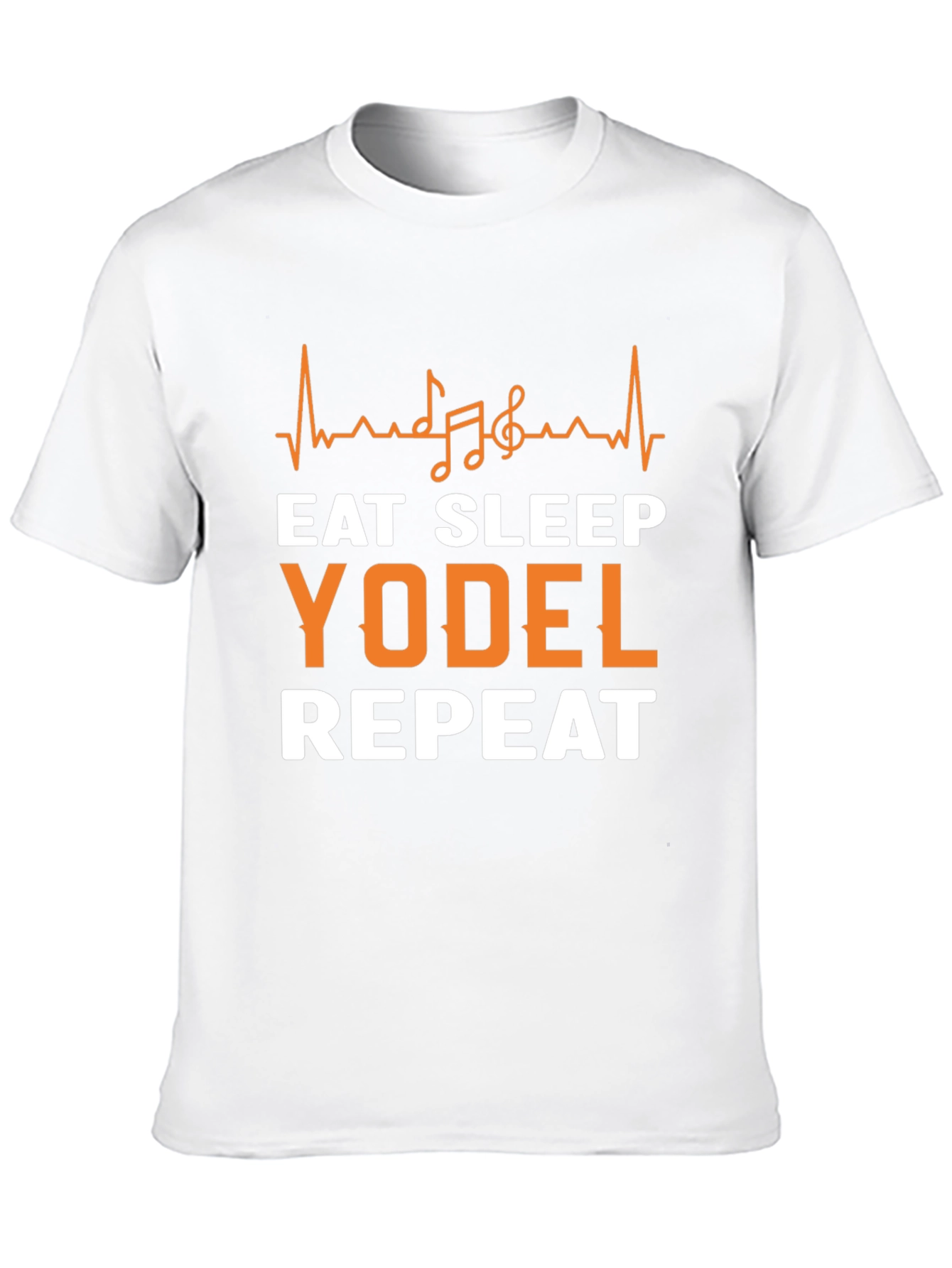 Black Eat Sleep Yodel Repeat T-Shirt view 10