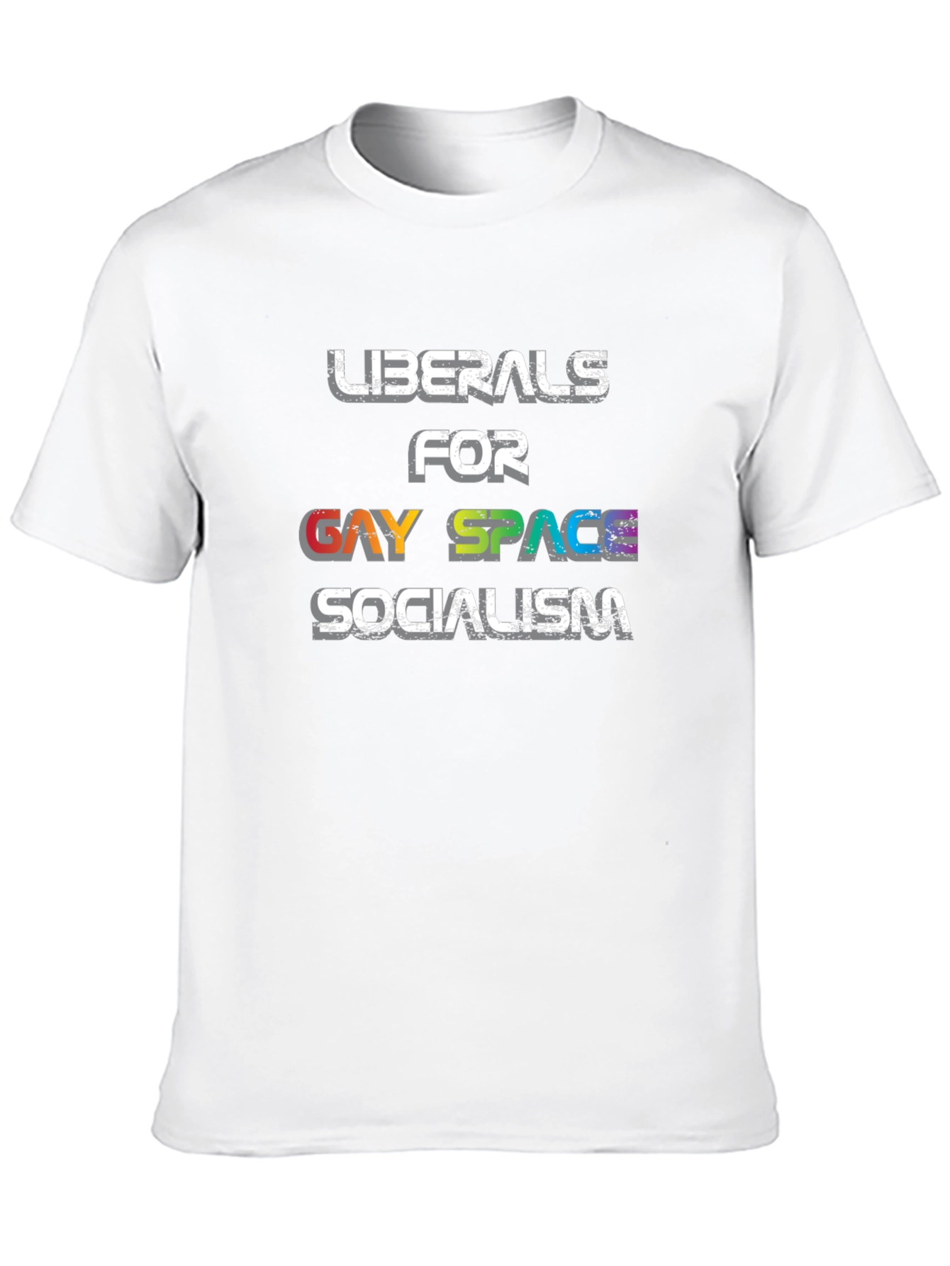 Black Liberals for Gay Space Socialism Graphic Tee view 10