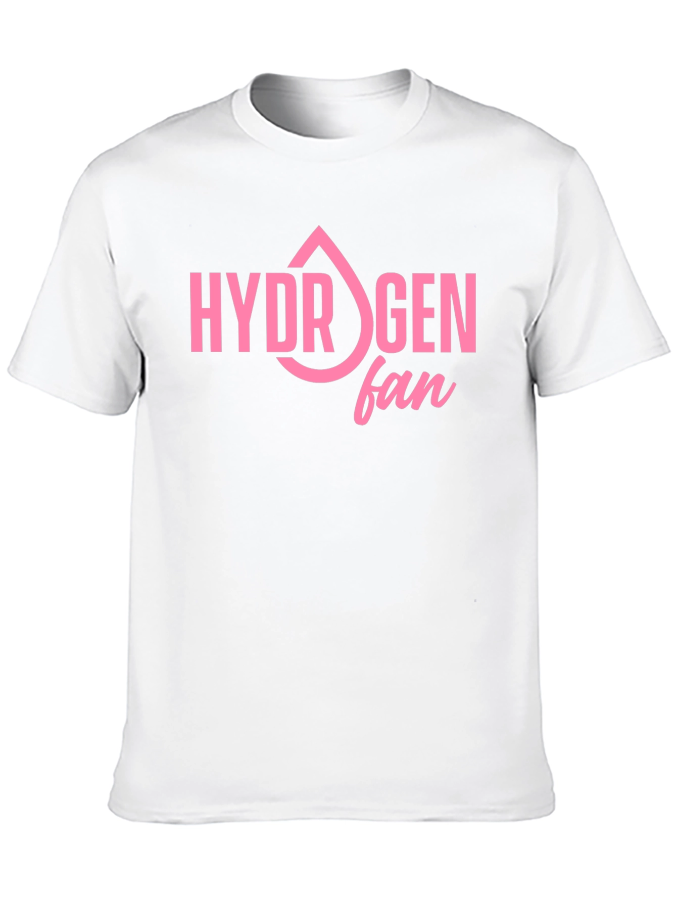 Hydrogen Fan T-Shirt - Black, Pink Graphic Tee - 10