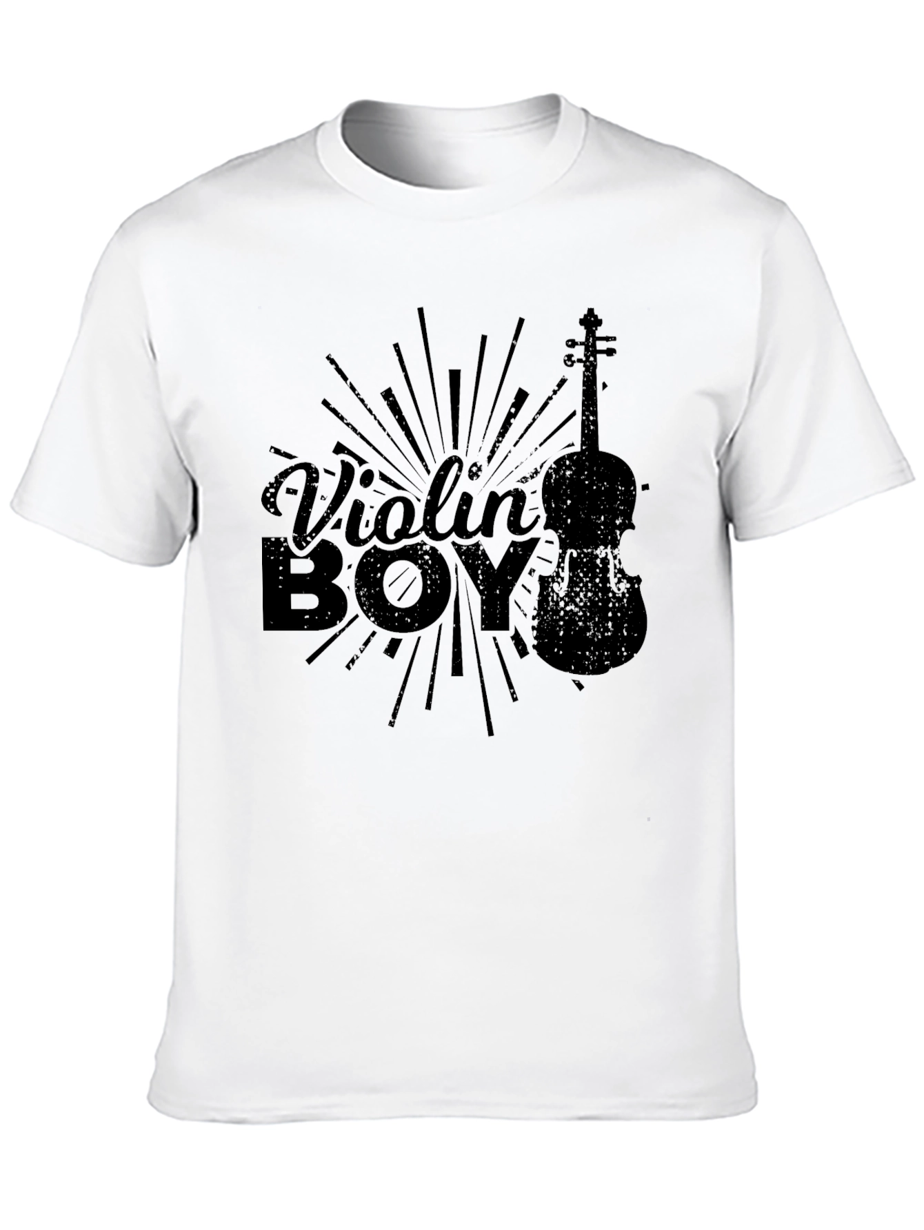 Black Violin Boy Graphic Black T-Shirt view 10