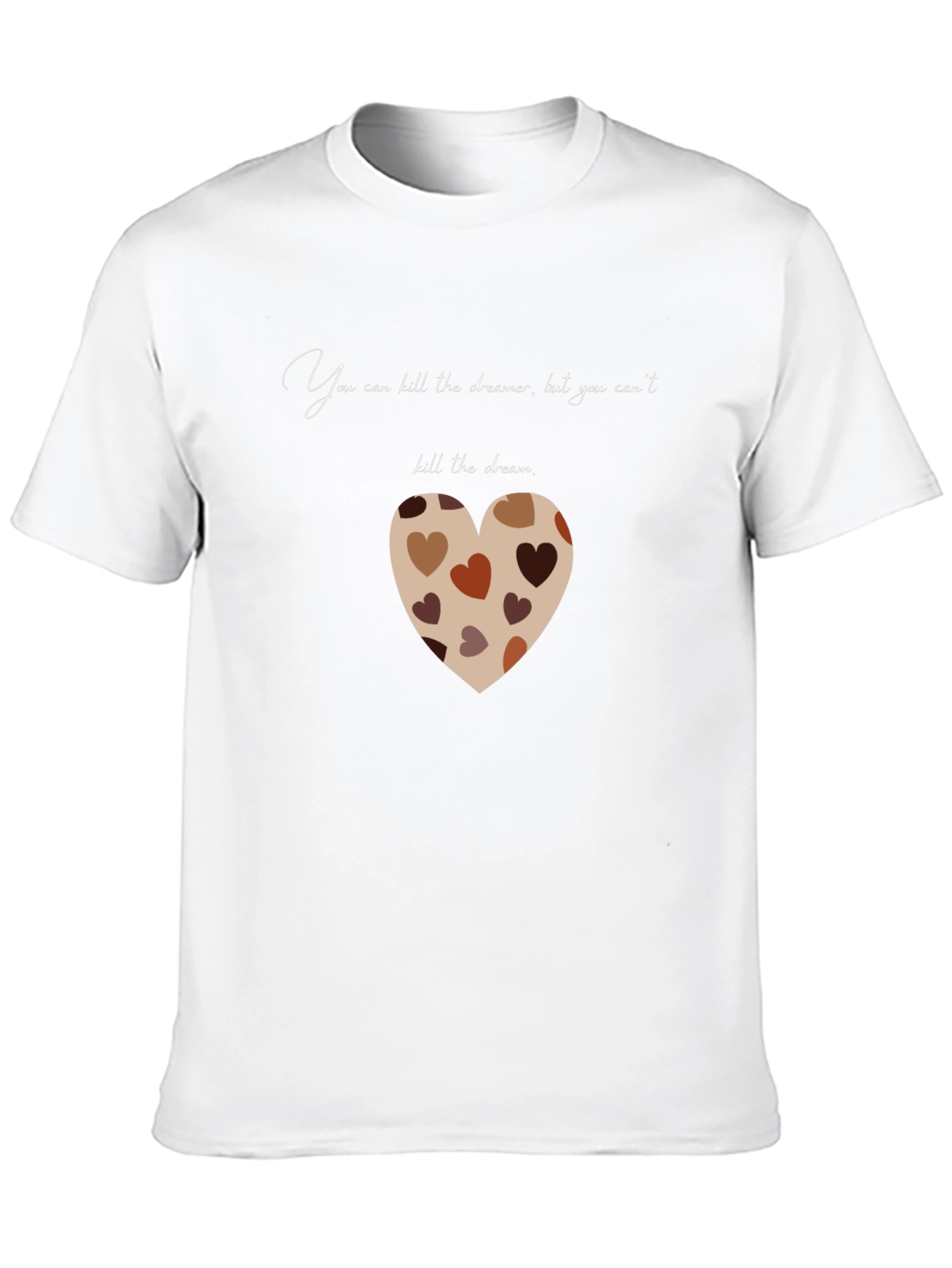 Black Dreamer Heart T-Shirt - Inspirational Graphic Tee view 10