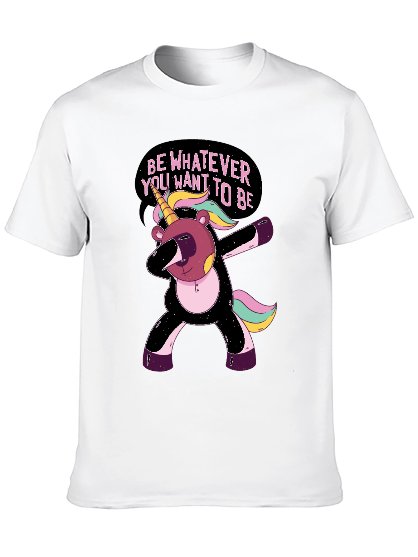 Black Unicorn Bear Dab T-Shirt - Be Whatever You Want To Be! view 10