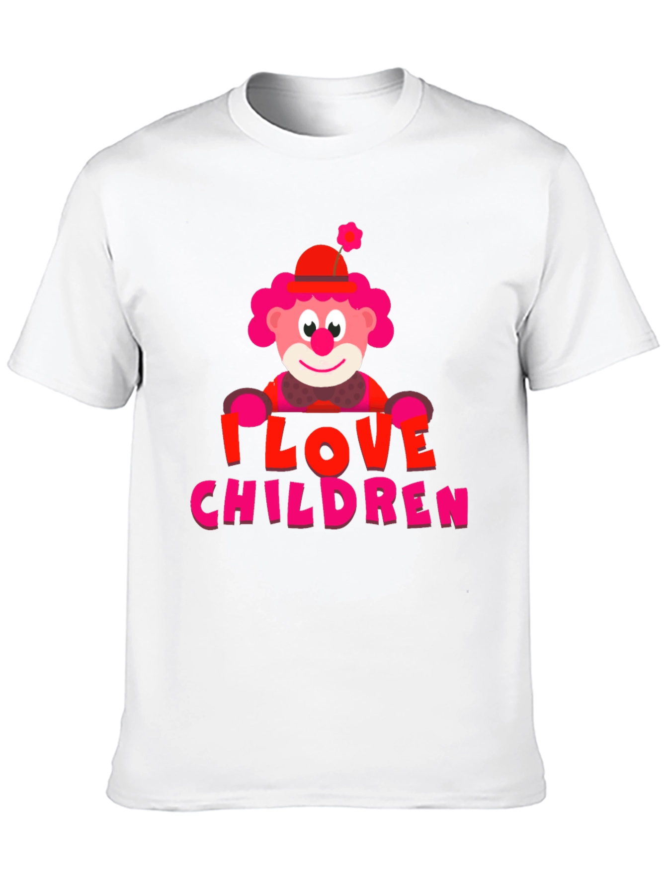 Black I Love Children Clown Graphic T-Shirt view 10