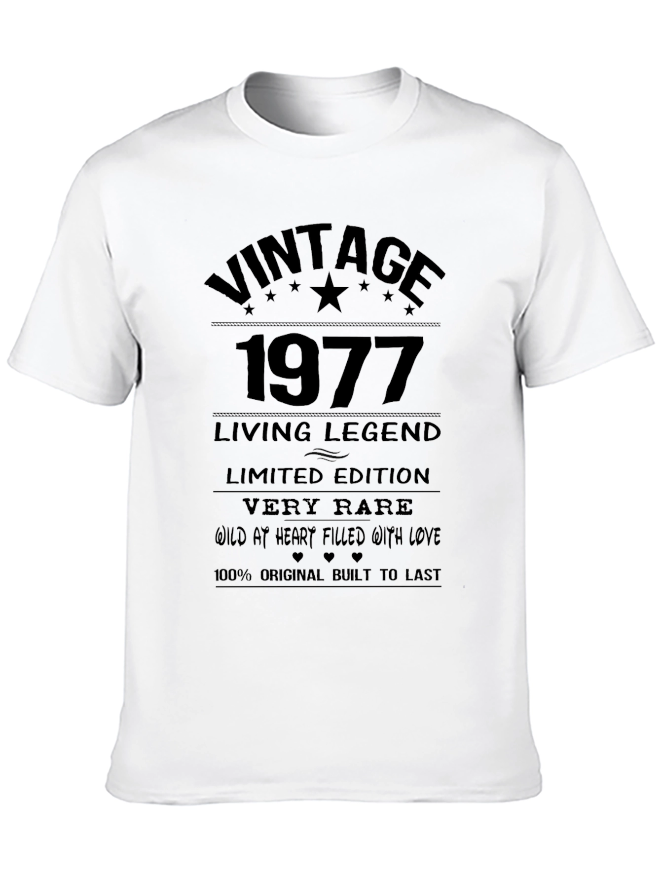Black Vintage 1977 Living Legend Black T-Shirt view 10