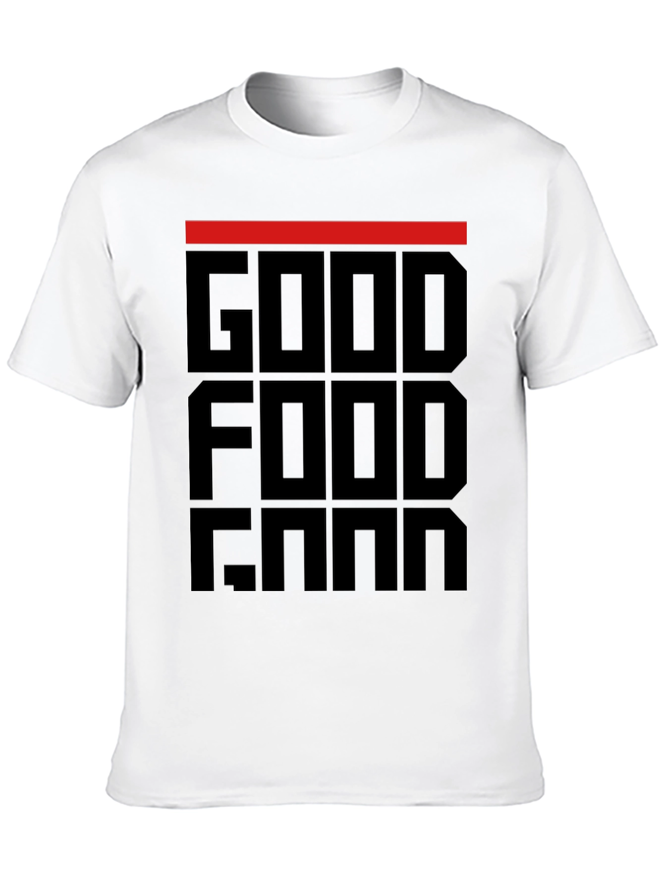 Black Good Food Gang T-Shirt - Black Graphic Tee view 10