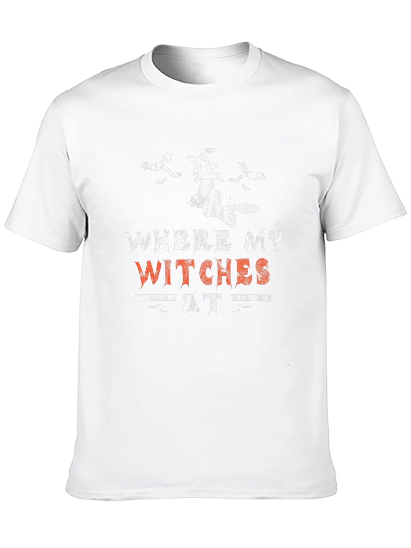 Black Where My Witches At Halloween Graphic T-Shirt view 10