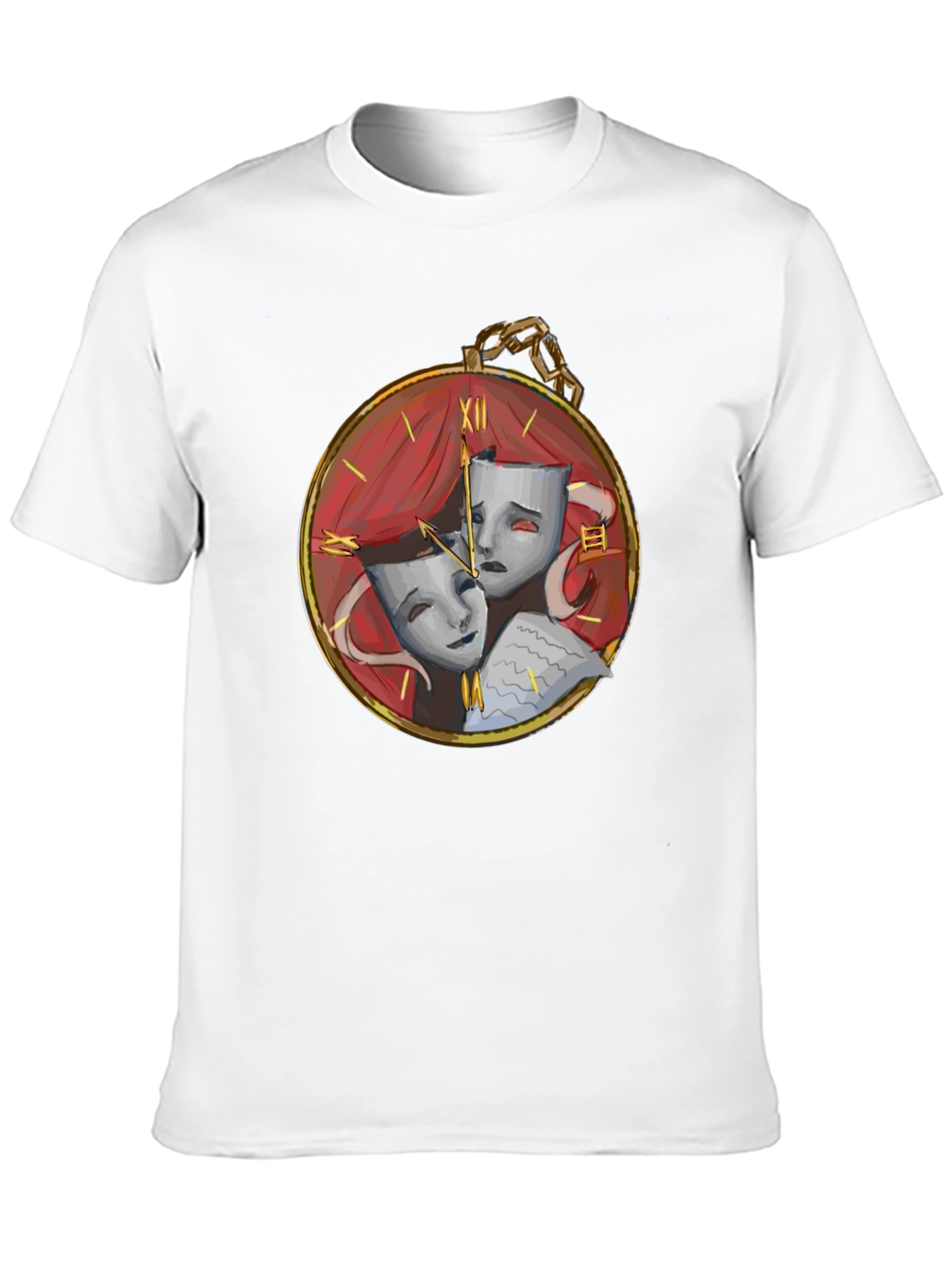 Drama Masks Pocket Watch Graphic Tee - 10