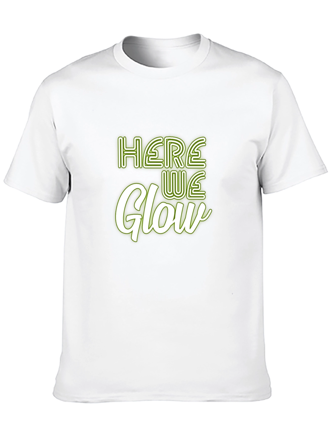 Black Here We Glow Graphic Tee - Soft Cotton Blend view 10