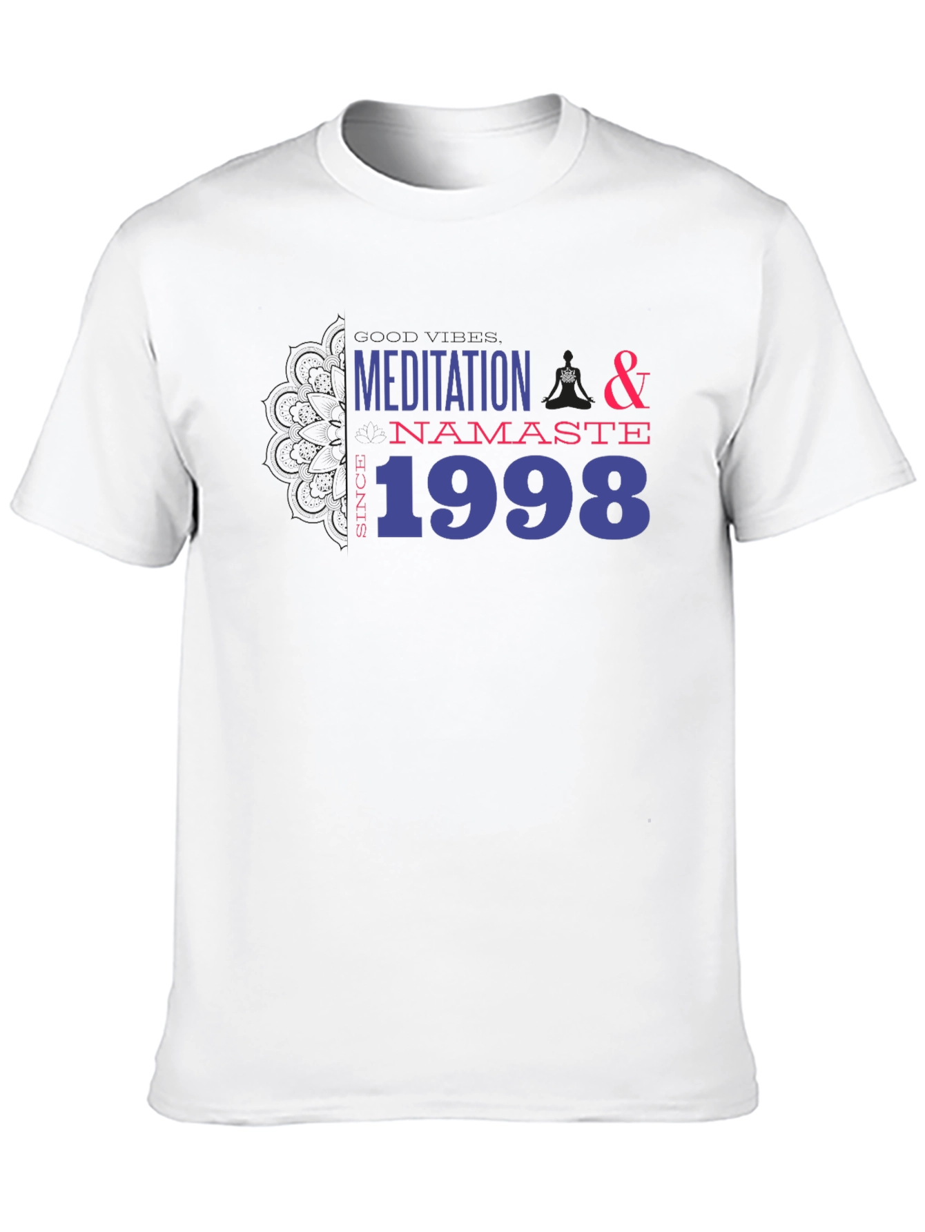 Black Meditation & Namaste T-Shirt - Since 1998 view 10