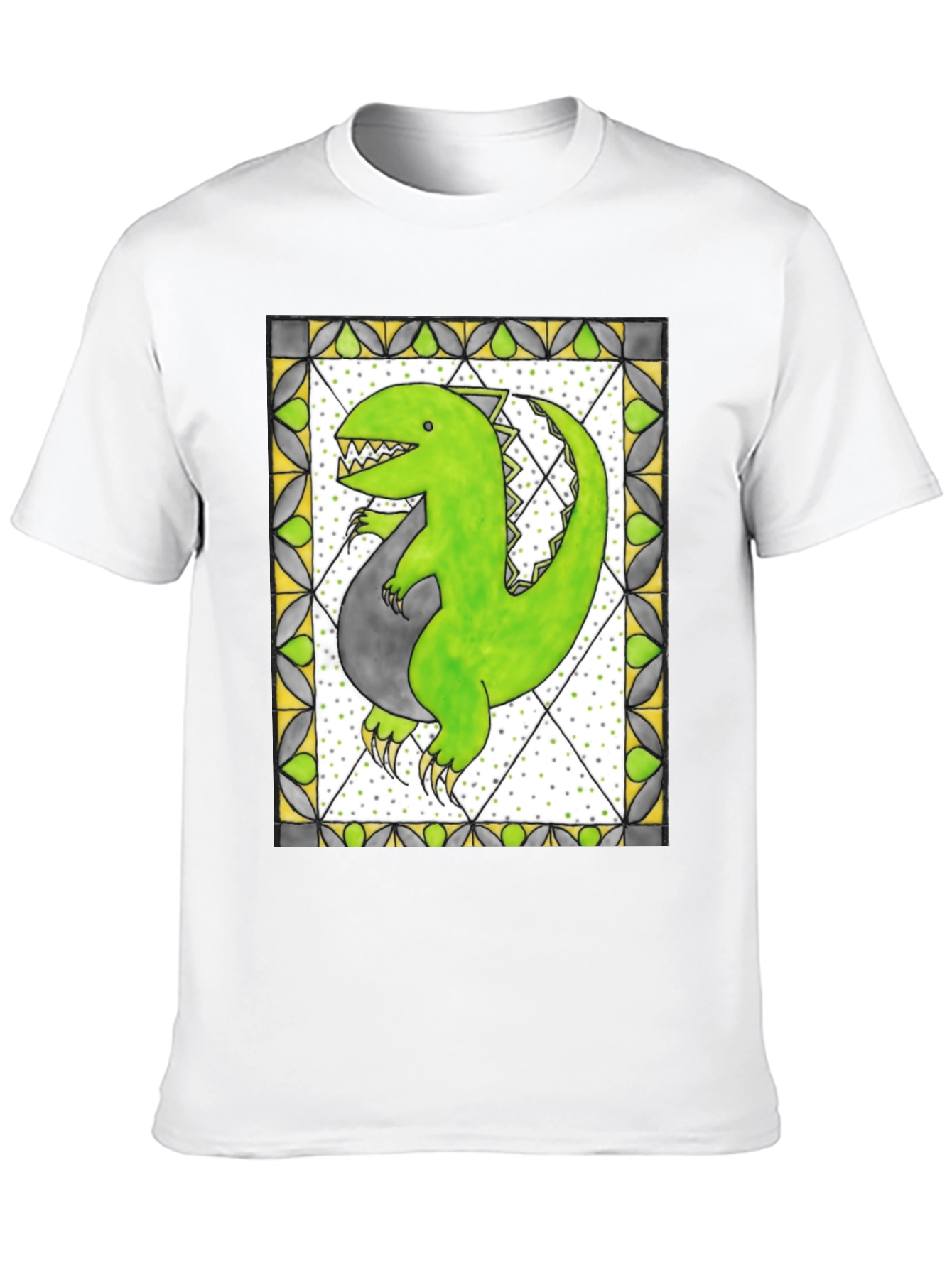 Black Dinosaur Graphic Tee - Unique Design view 10