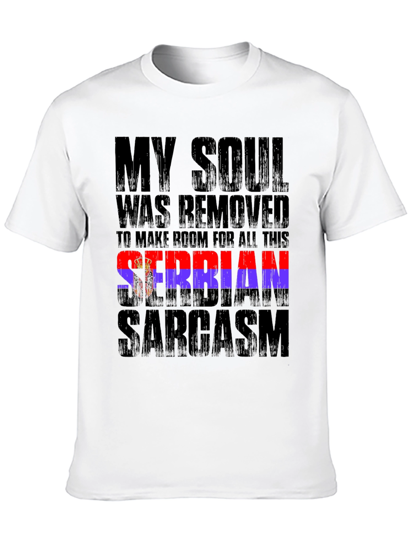 Black Serbian Sarcasm Graphic T-Shirt view 10
