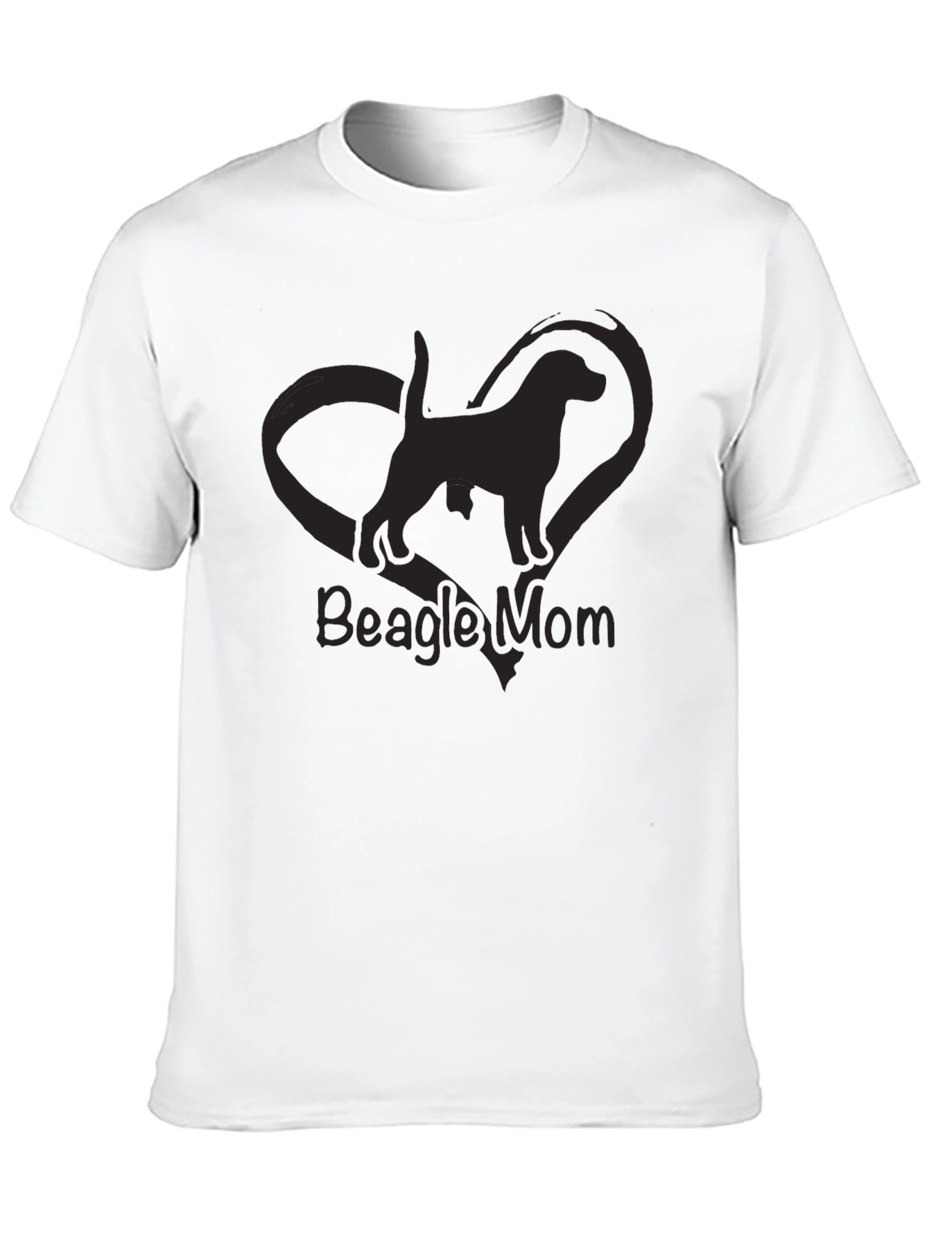 Black Beagle Mom T-Shirt - Dog Lover Tee view 10
