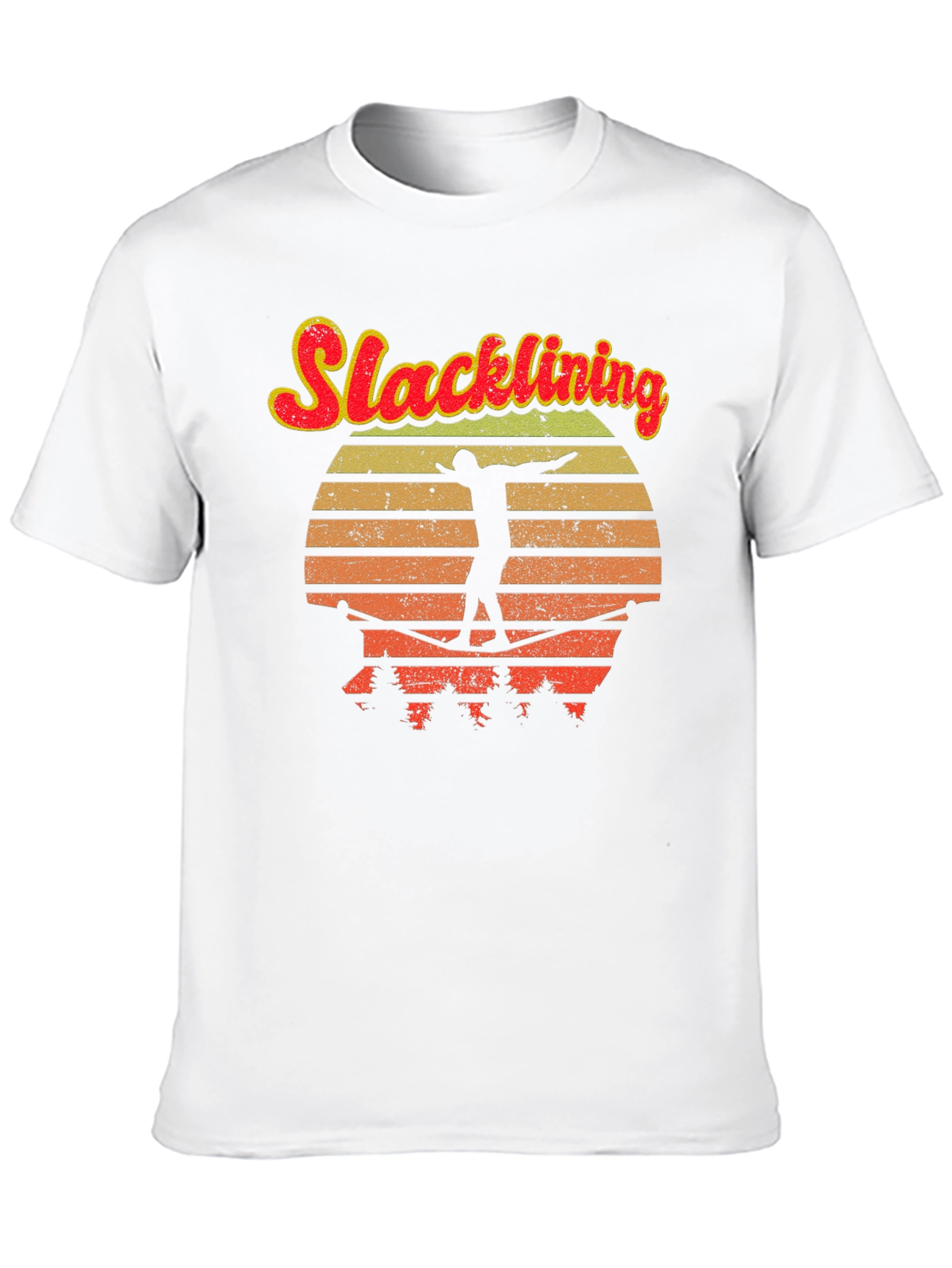 Black Retro Slacklining T-Shirt view 10