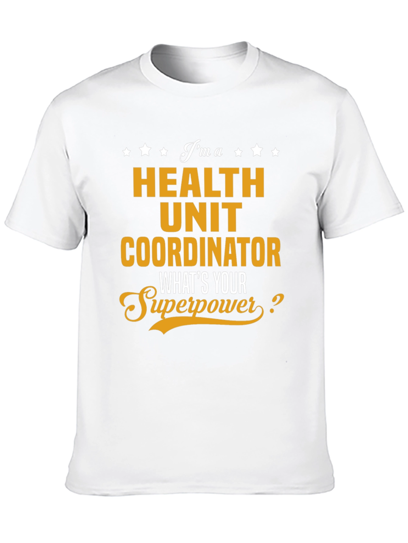 Black Health Unit Coordinator Superpower T-Shirt view 10
