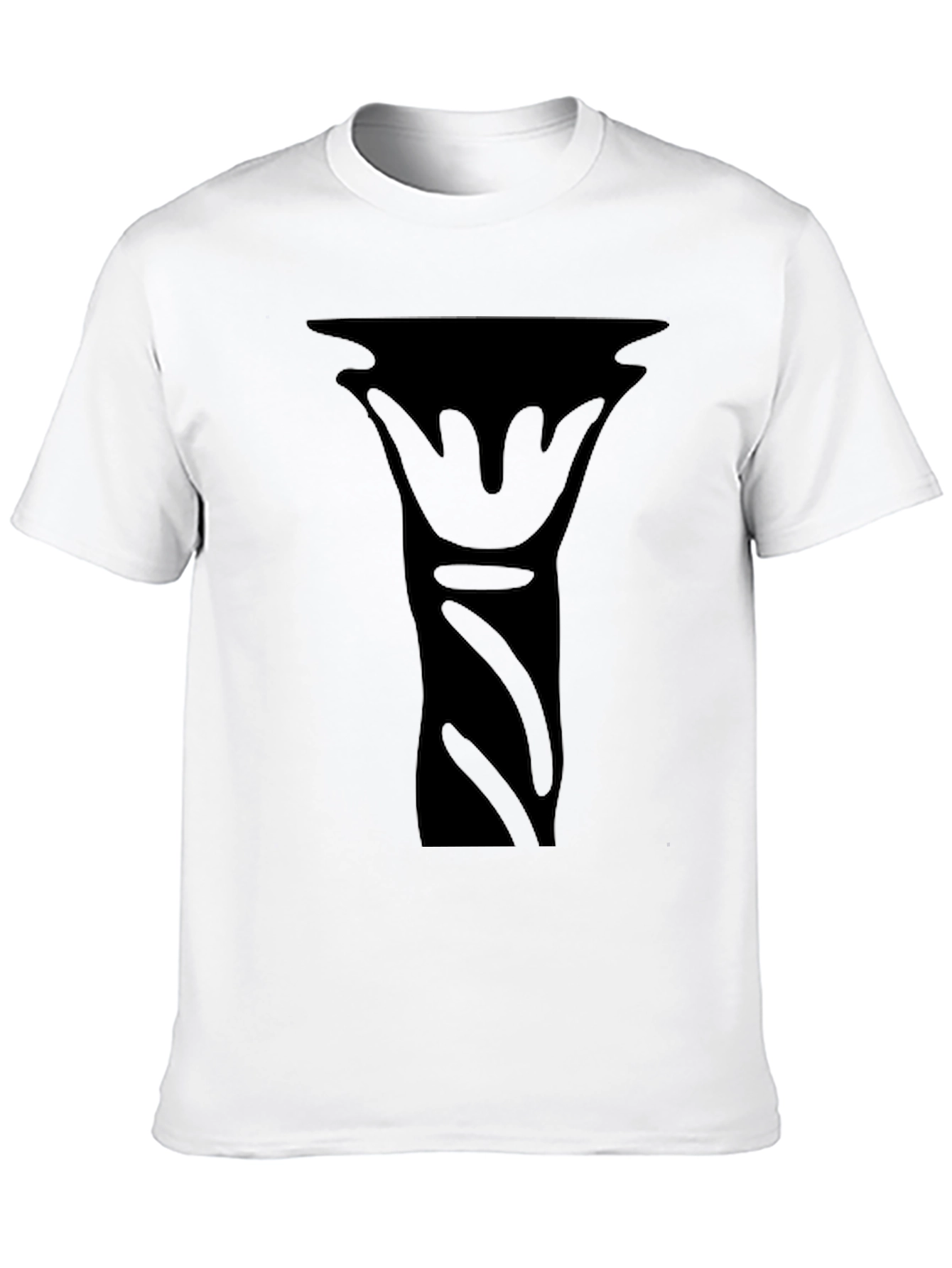 Black Black Graphic Tee - Abstract Art view 10