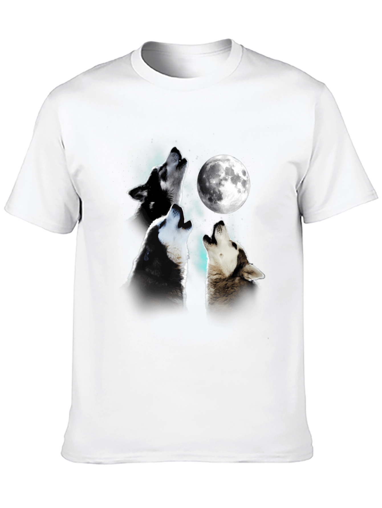 Black Wolf Moon T-Shirt - Unique Graphic Tee view 10