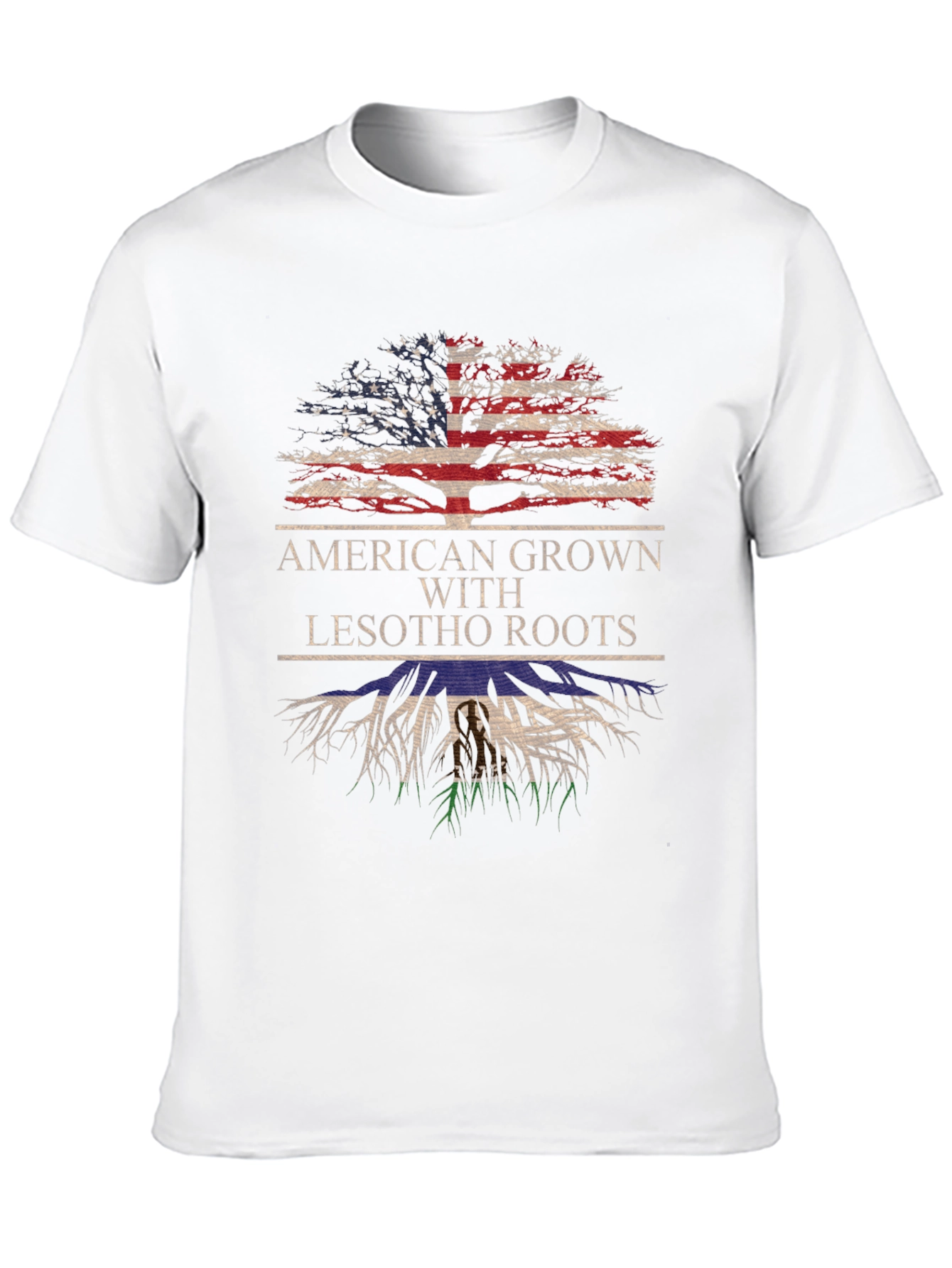 American Grown with Lesotho Roots T-Shirt - 10