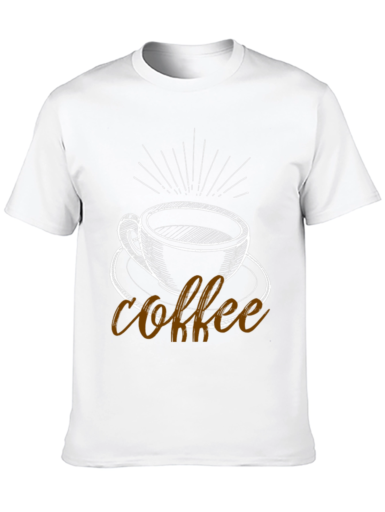 Black Coffee Graphic Tee - Black Cotton Blend T-Shirt view 10