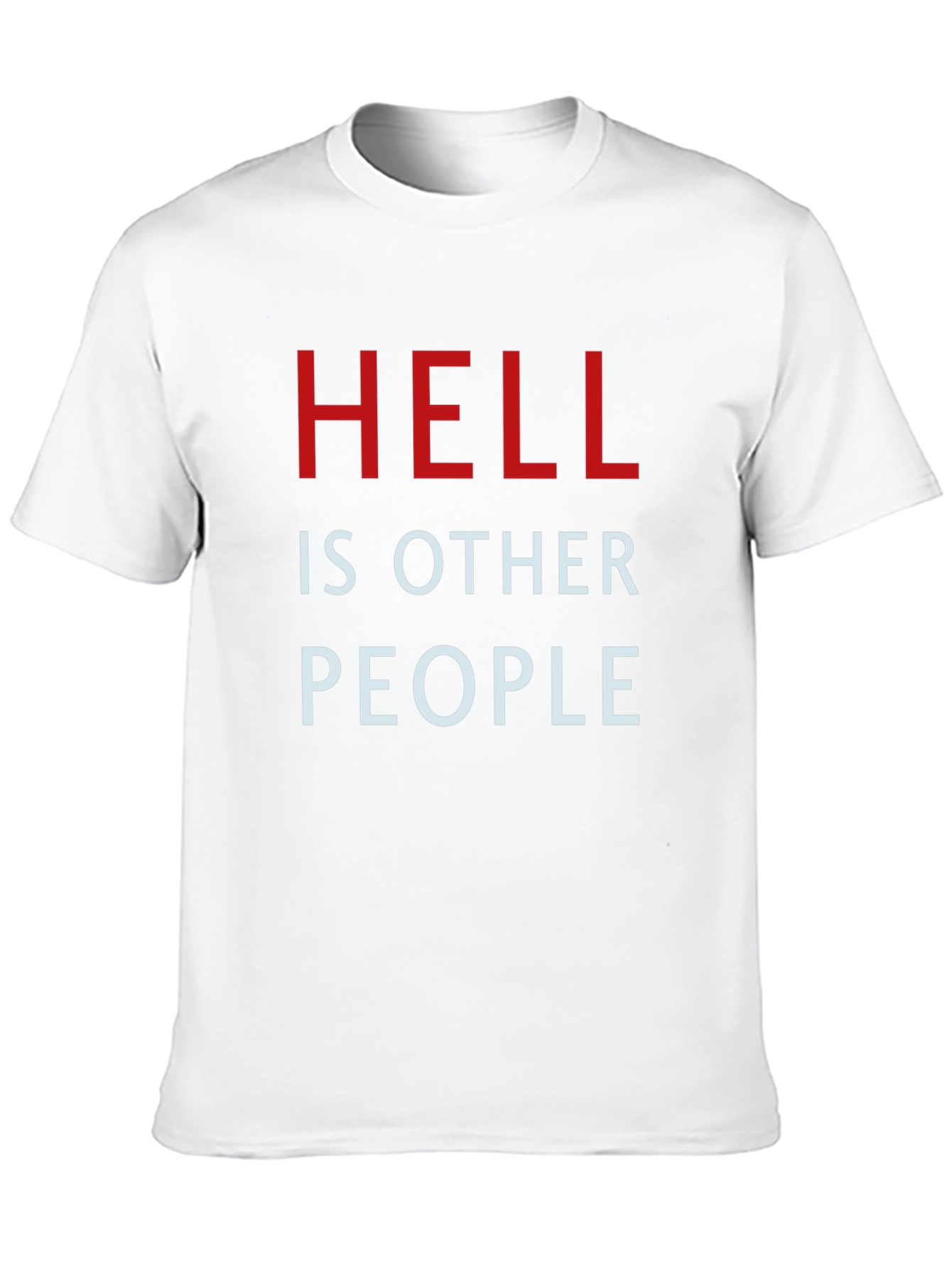 Black Hell is Other People Graphic Tee - Black view 10