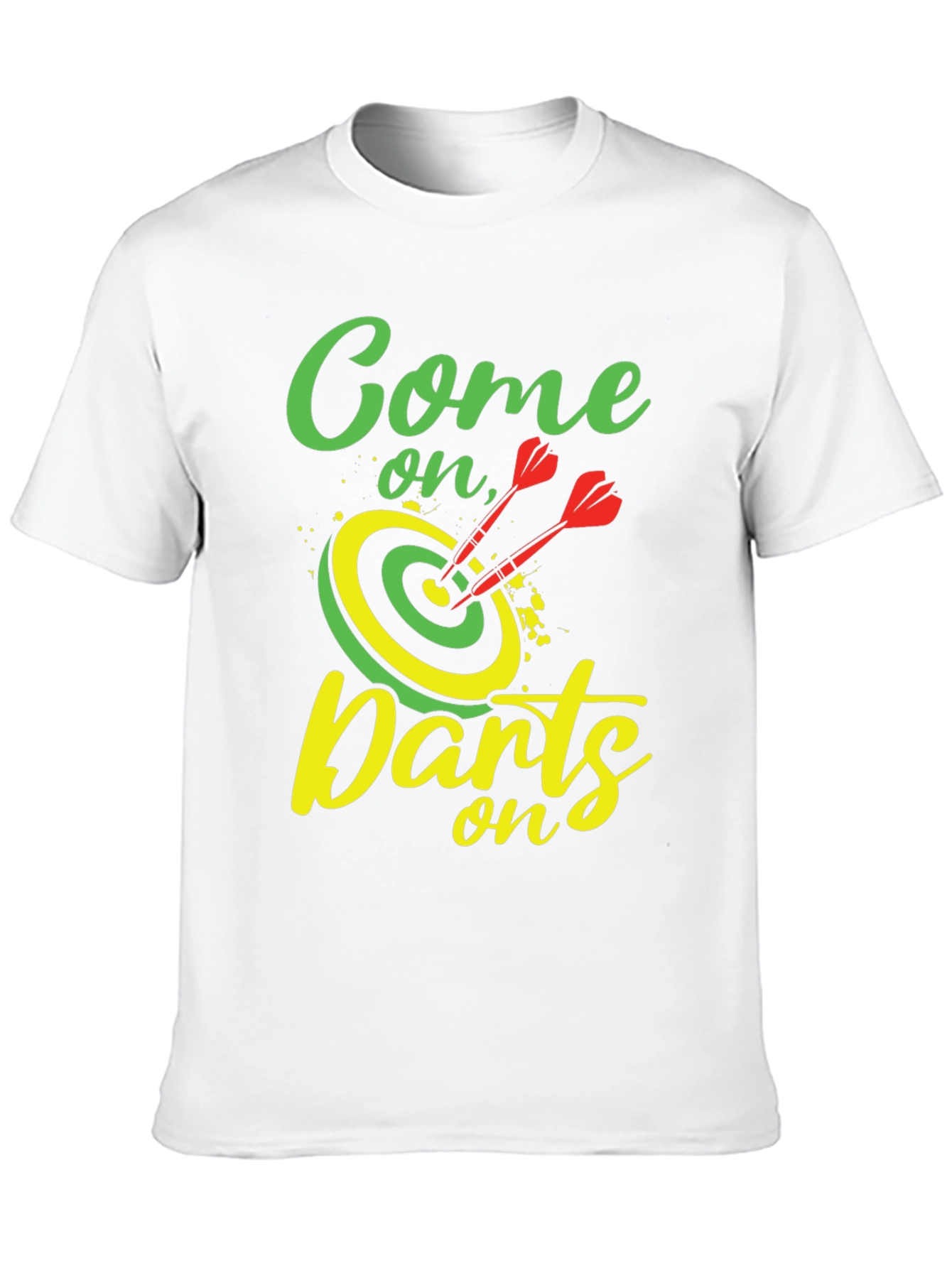 Black Come on, Darts - Graphic Tee view 10