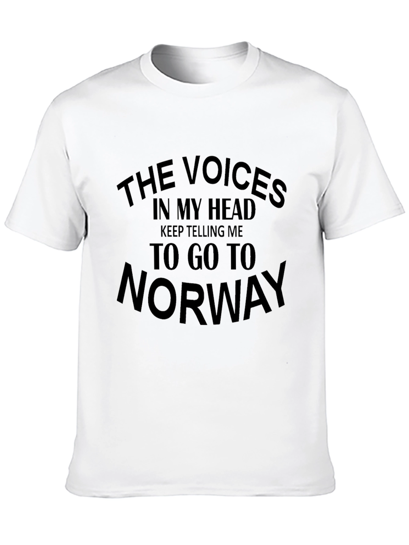 Black Voices in My Head Norway Graphic Tee view 10