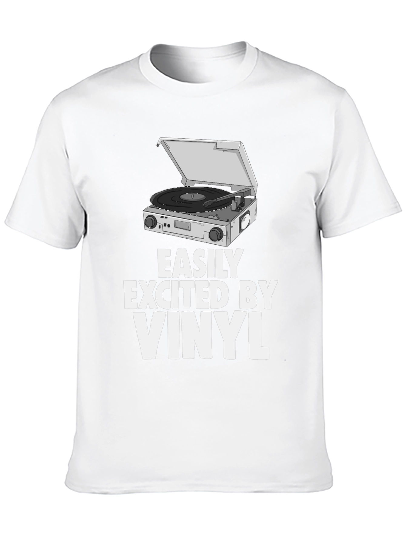 Black Vinyl Record Player T-Shirt view 10