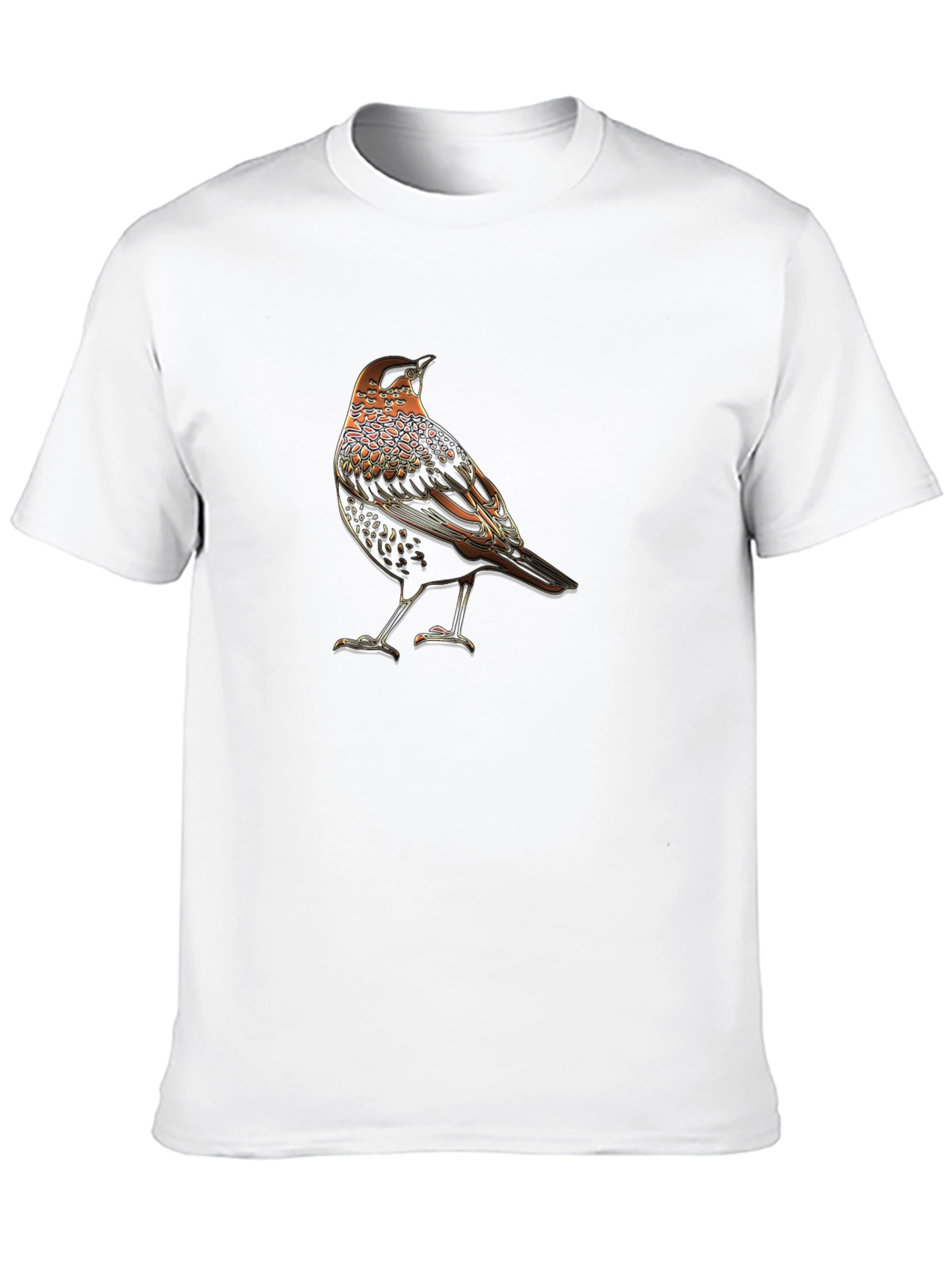Black Bird Graphic Black T-Shirt - Unique Animal Tee view 10