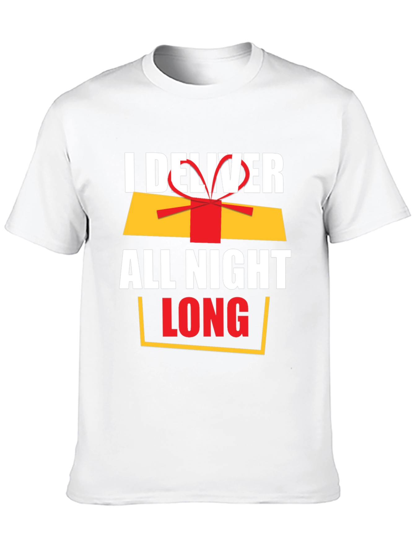 Black I Deliver All Night Long Funny Graphic Tee view 10