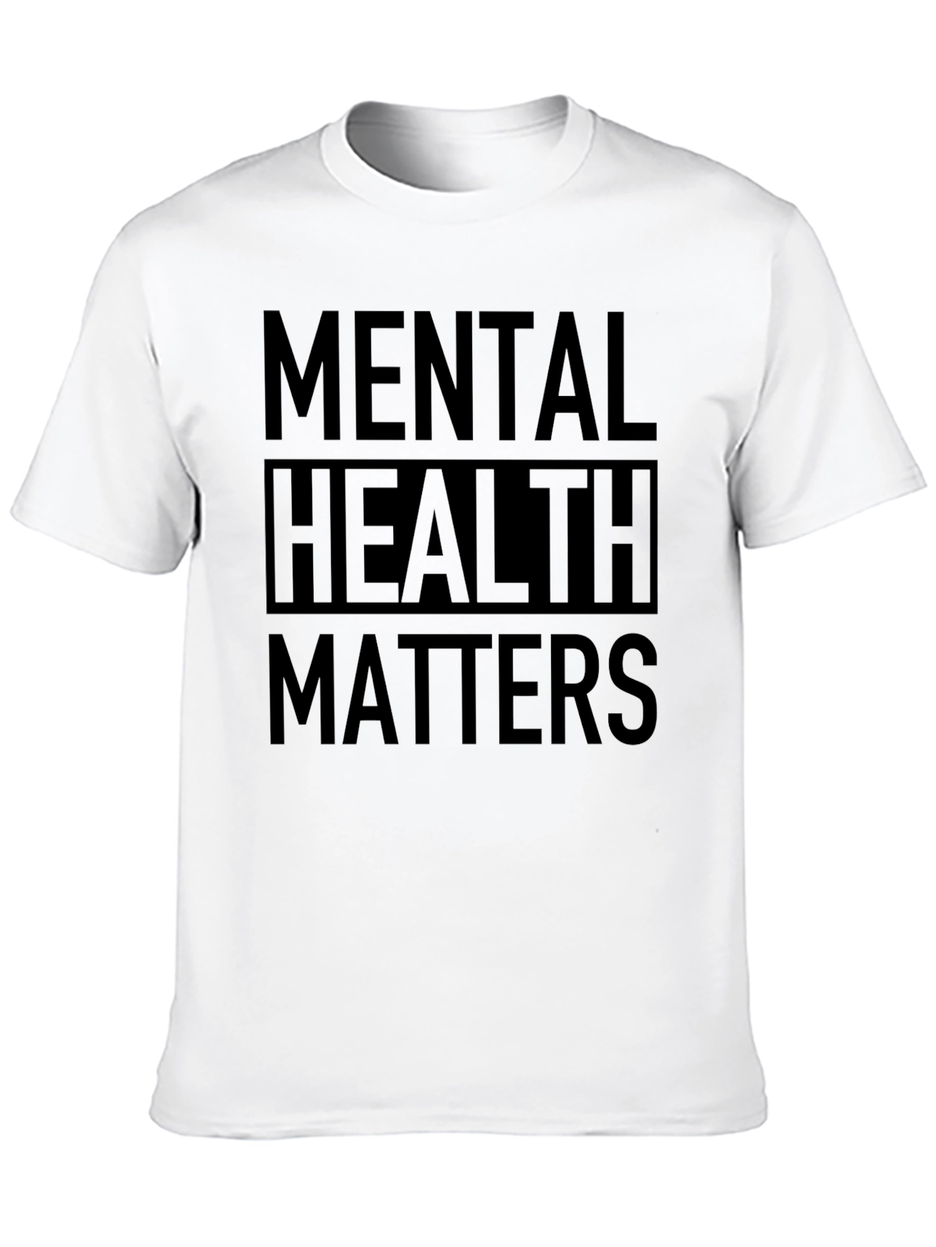 Black Mental Health Matters Graphic Tee - Black view 10