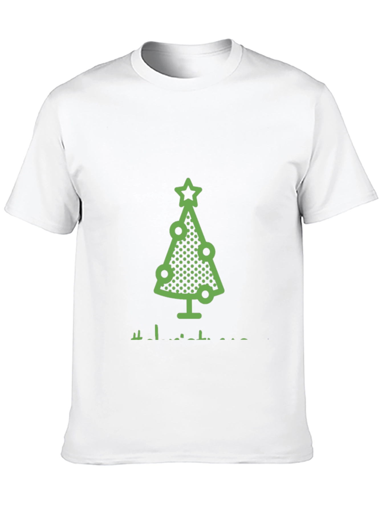 Black Festive Christmas Tree Graphic Tee - Holiday Style view 10