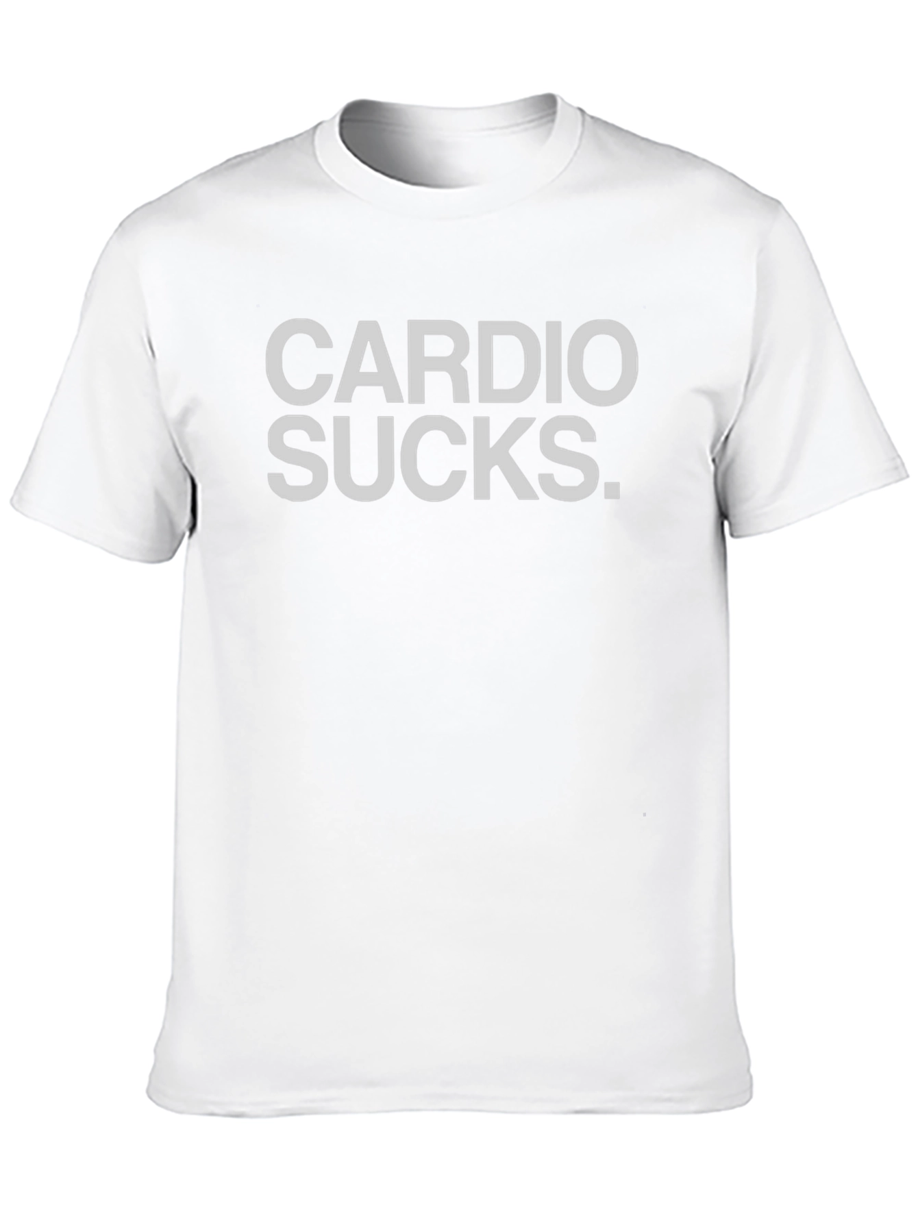 Black Cardio Sucks T-Shirt - Funny Workout Tee view 10