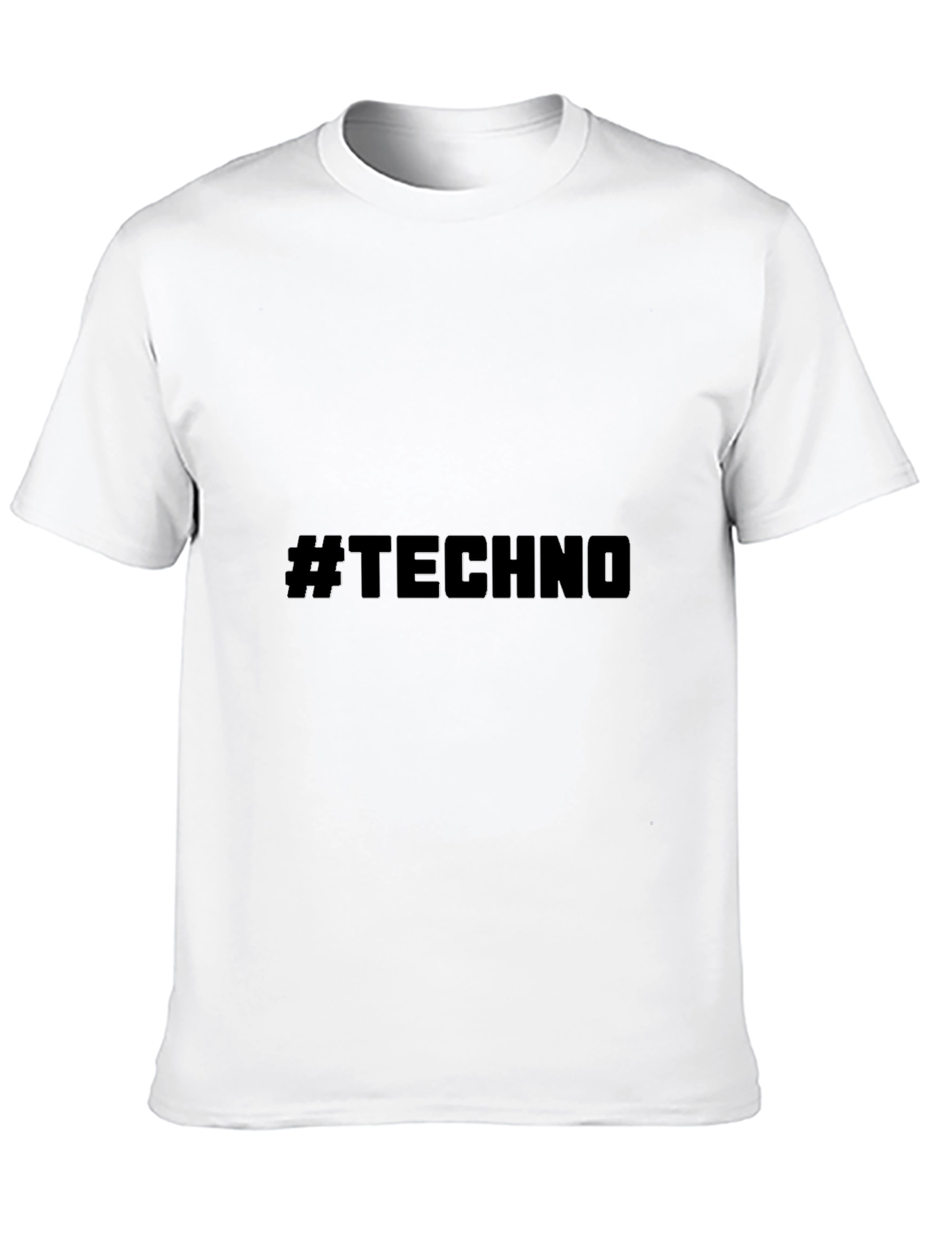 Black Techno T-Shirt - Black Tee view 10