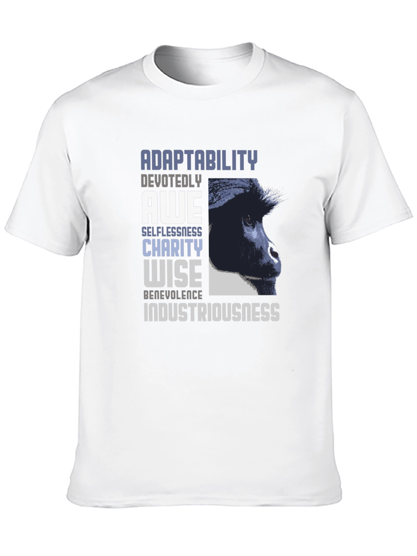 Black Adaptability Gorilla Graphic Tee - Unisex view 10