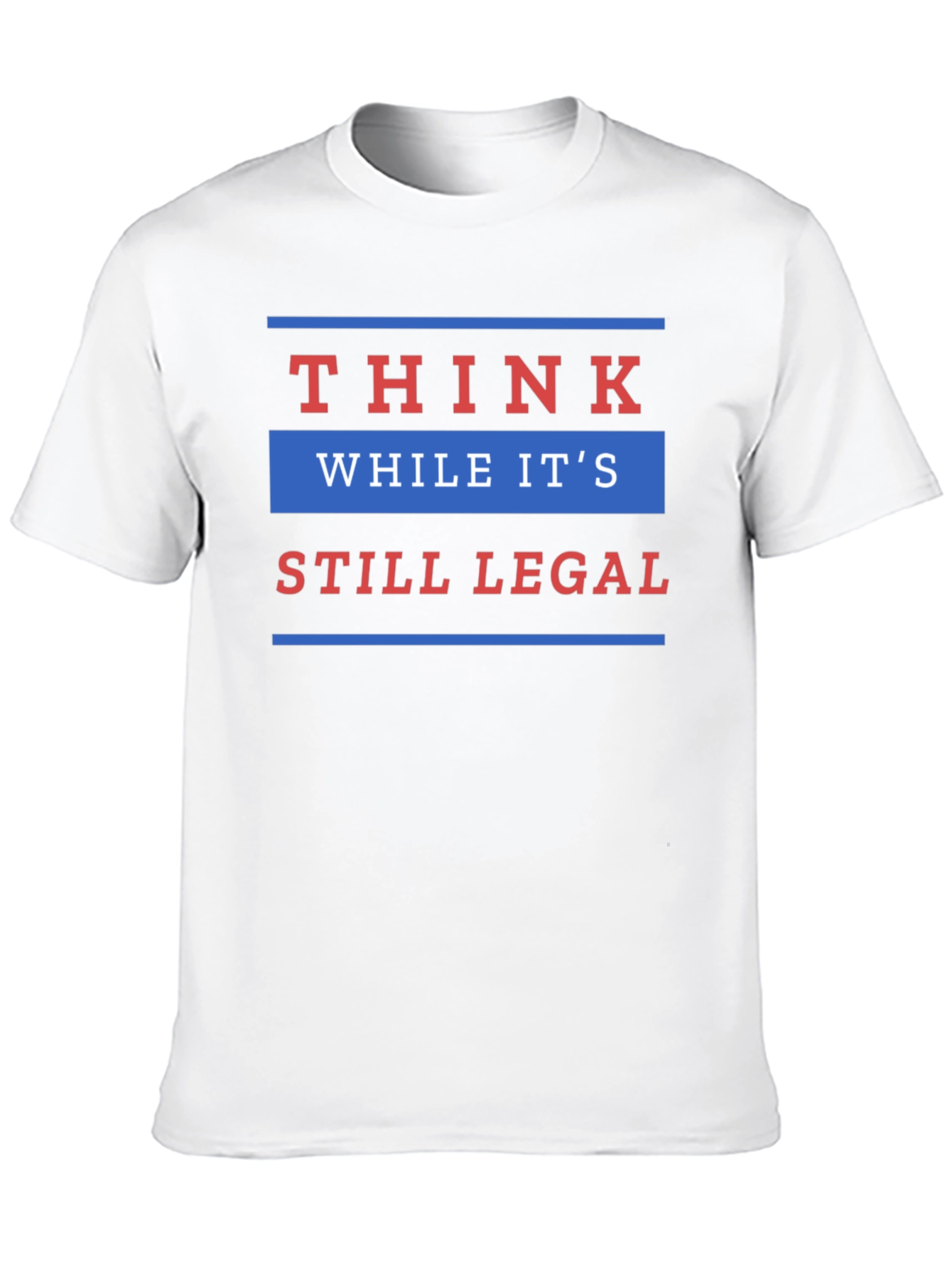 Black Think While It's Still Legal T-Shirt view 10