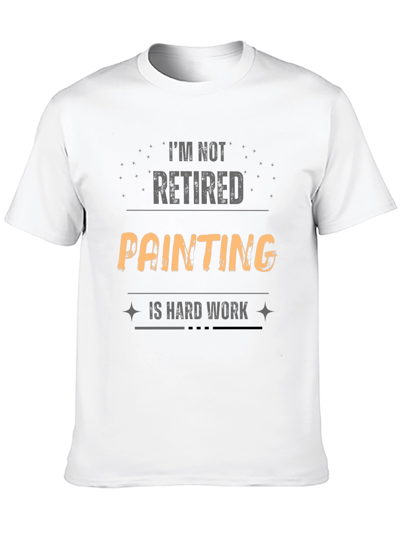 Black Funny Painting Is Hard Work T-Shirt view 10