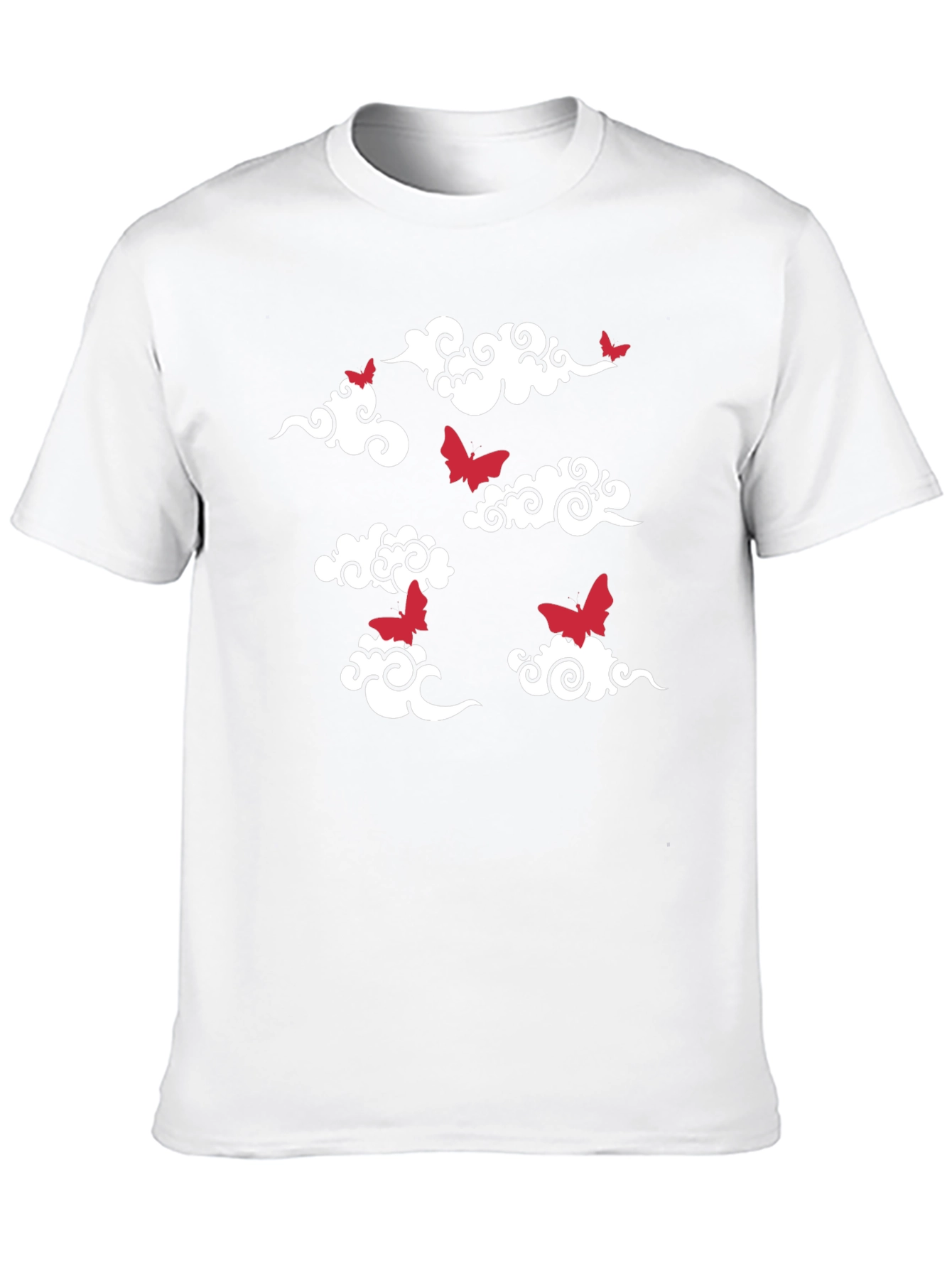 Black Bats & Clouds Graphic T-Shirt view 10