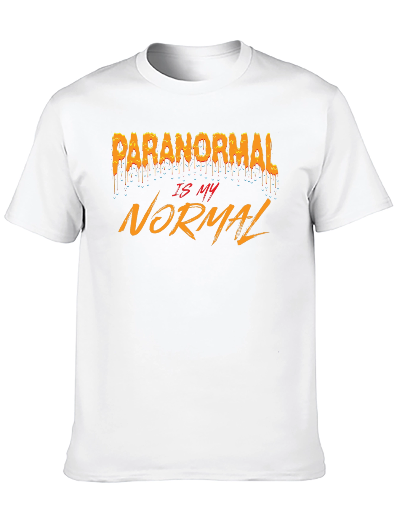 Black Paranormal Is My Normal T-Shirt - Black view 10