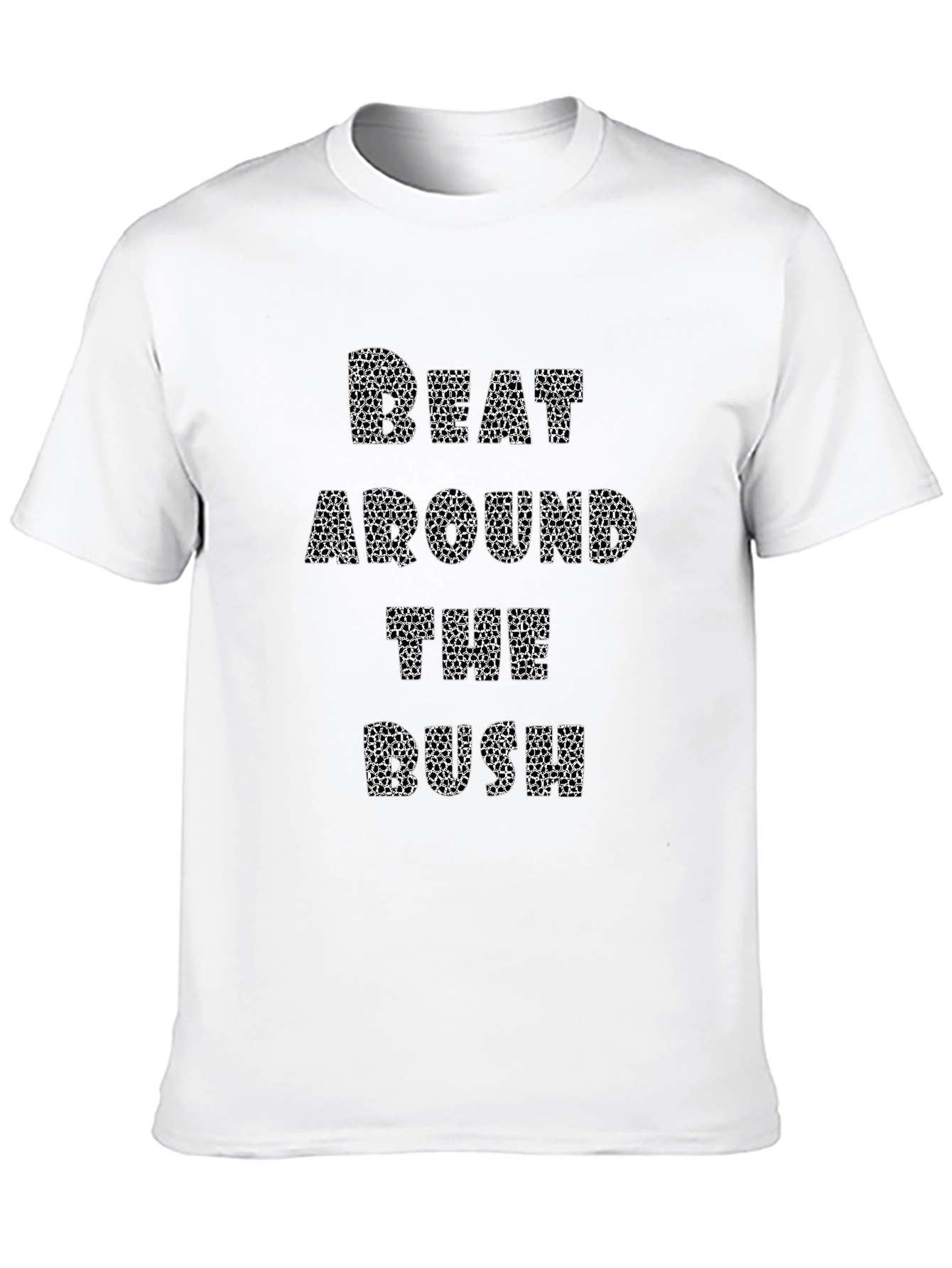 Black Beat Around the Bush Men's Black T-Shirt view 10
