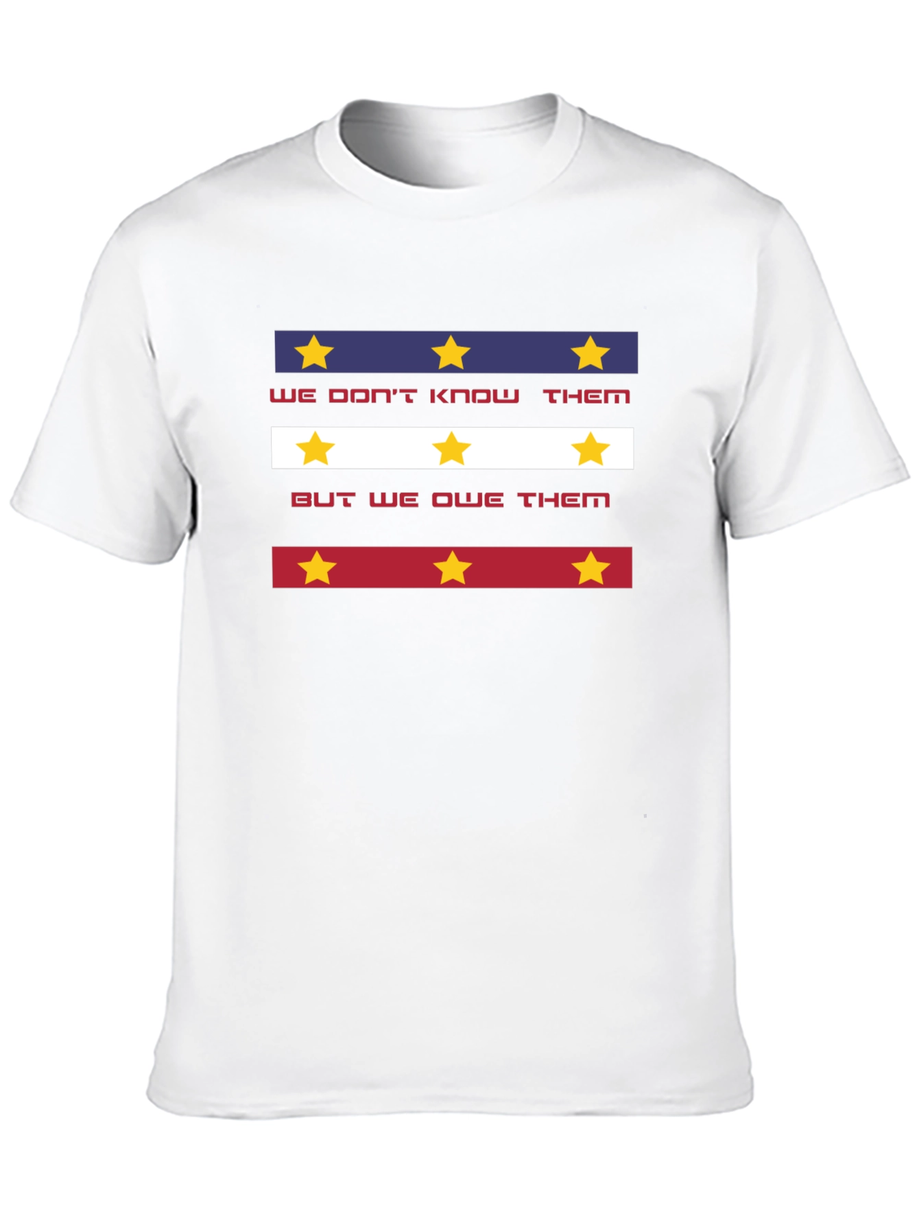 Black Patriotic "We Don't Know Them" Graphic Tee view 10