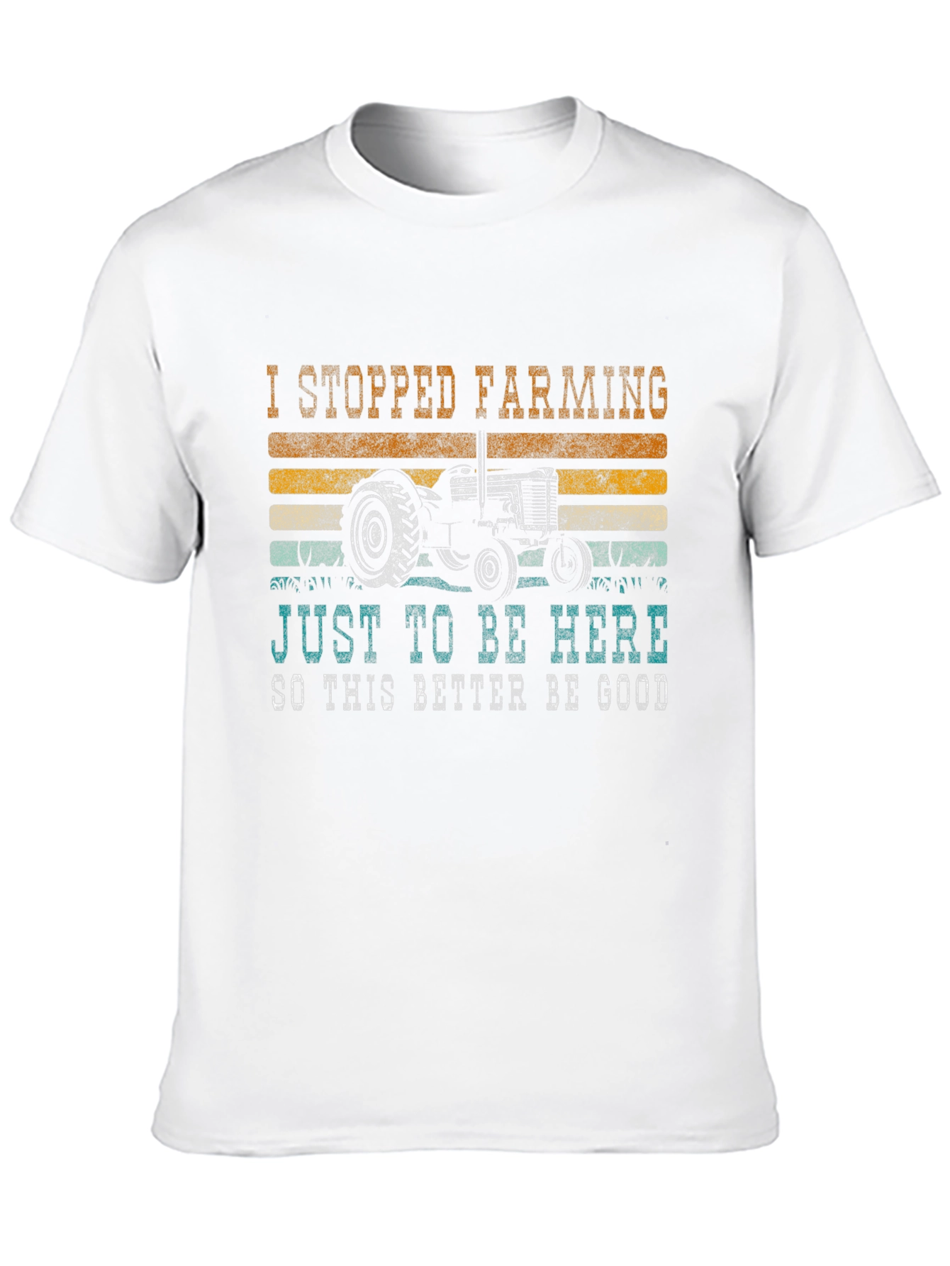 Black Funny Farming T-Shirt: I Stopped Farming Just To Be Here view 10