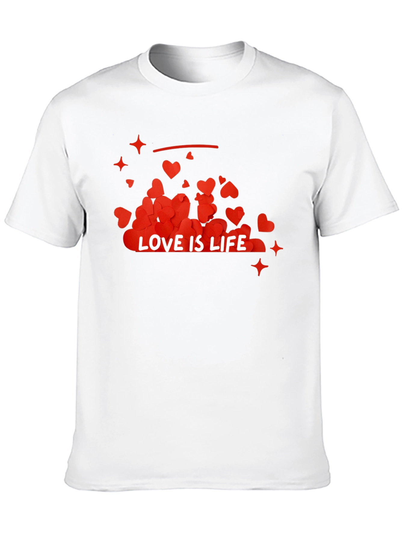 Black Love is Life Graphic Tee - Trendy Casual Wear view 10