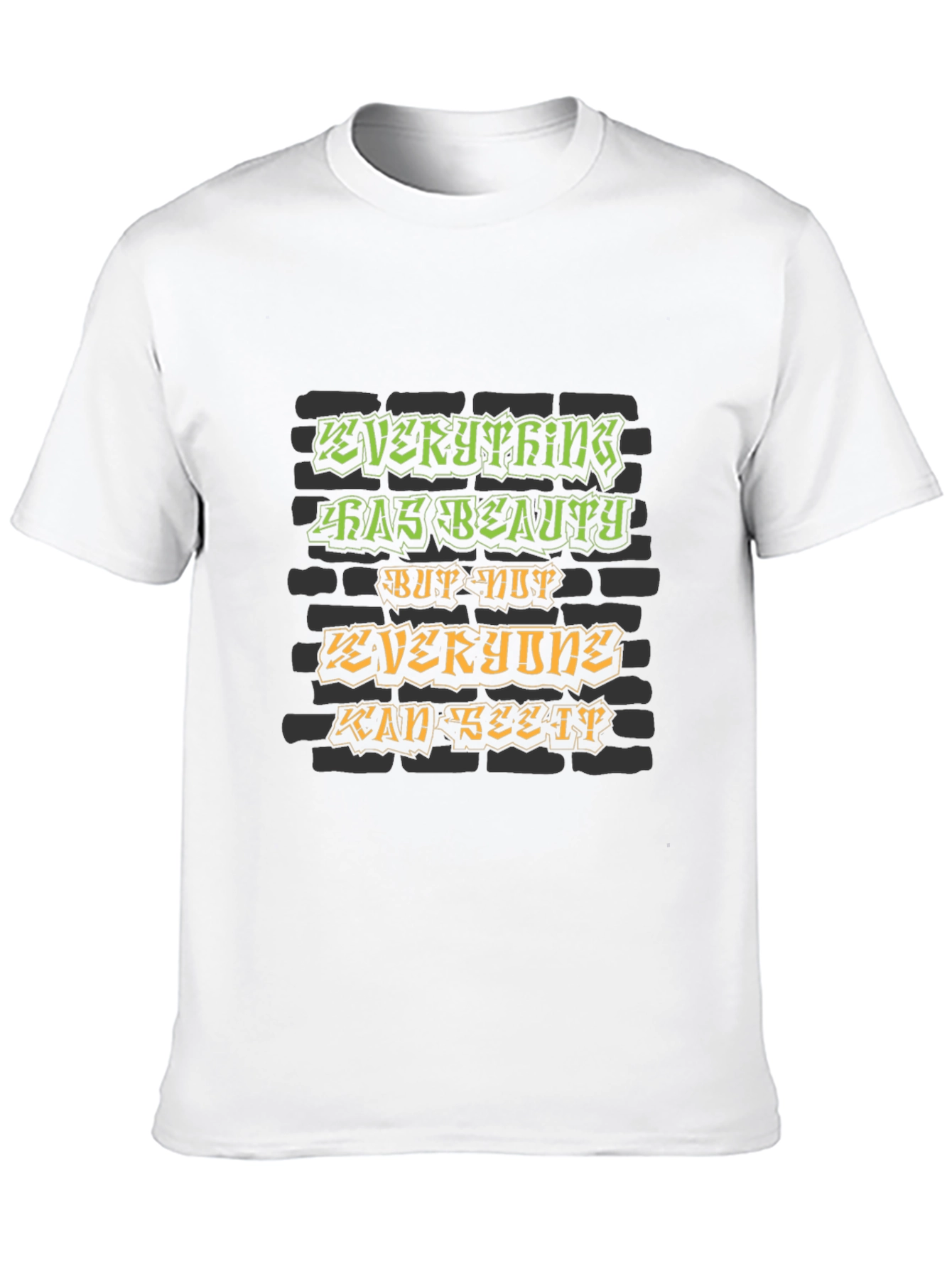 Black Everything Has Beauty Graphic T-Shirt view 10