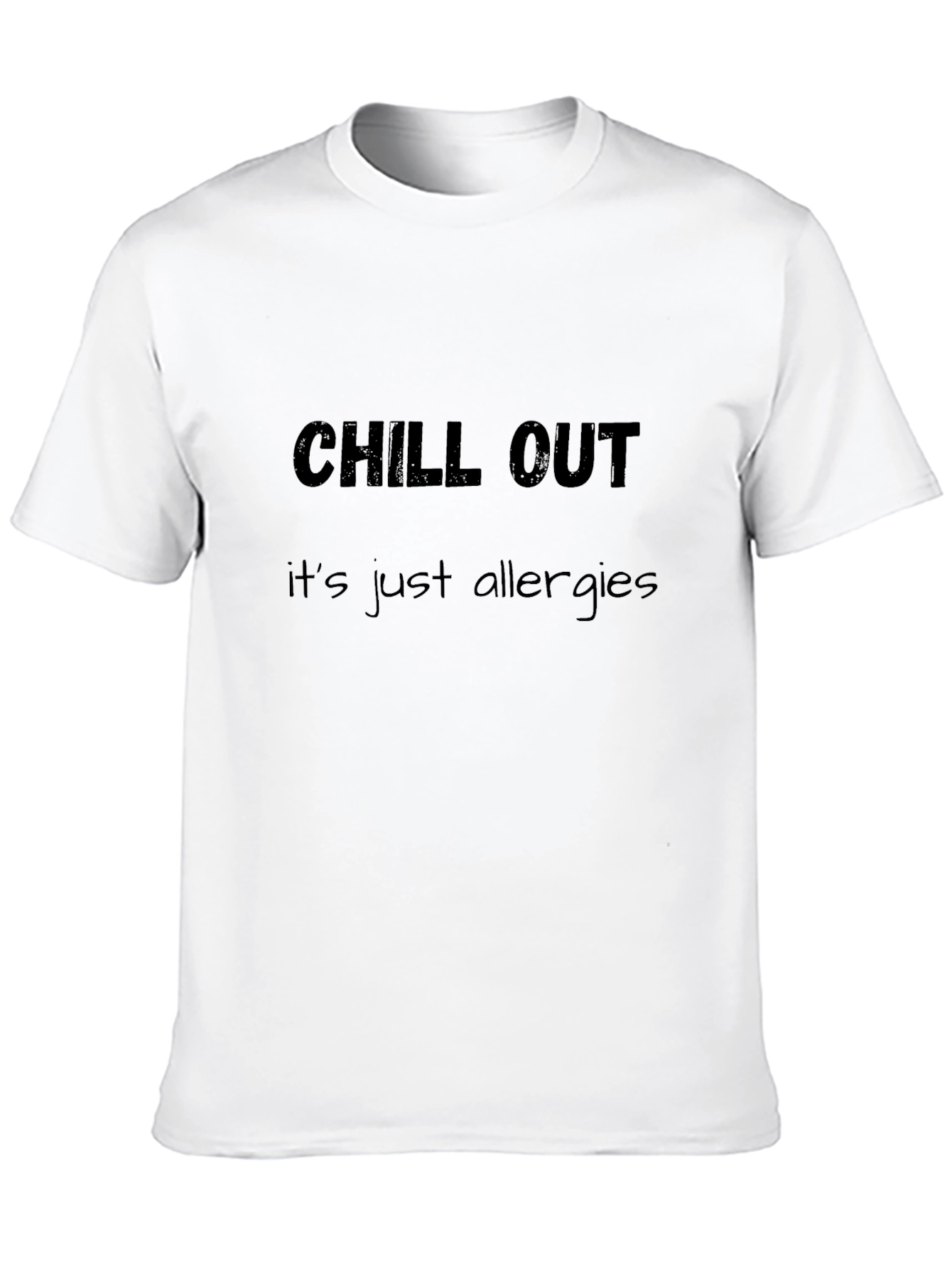 Black Chill Out Allergy Tee - Comfort & Style view 10