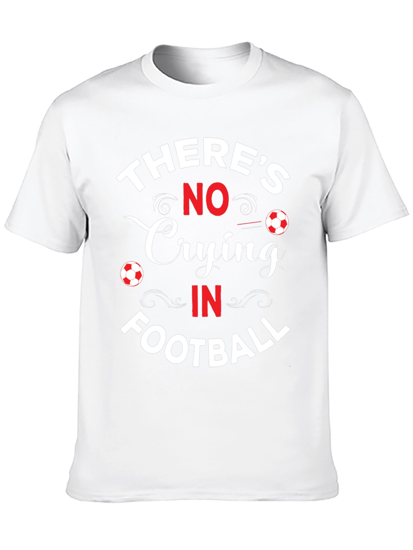 Black No Crying in Football Graphic T-Shirt view 10